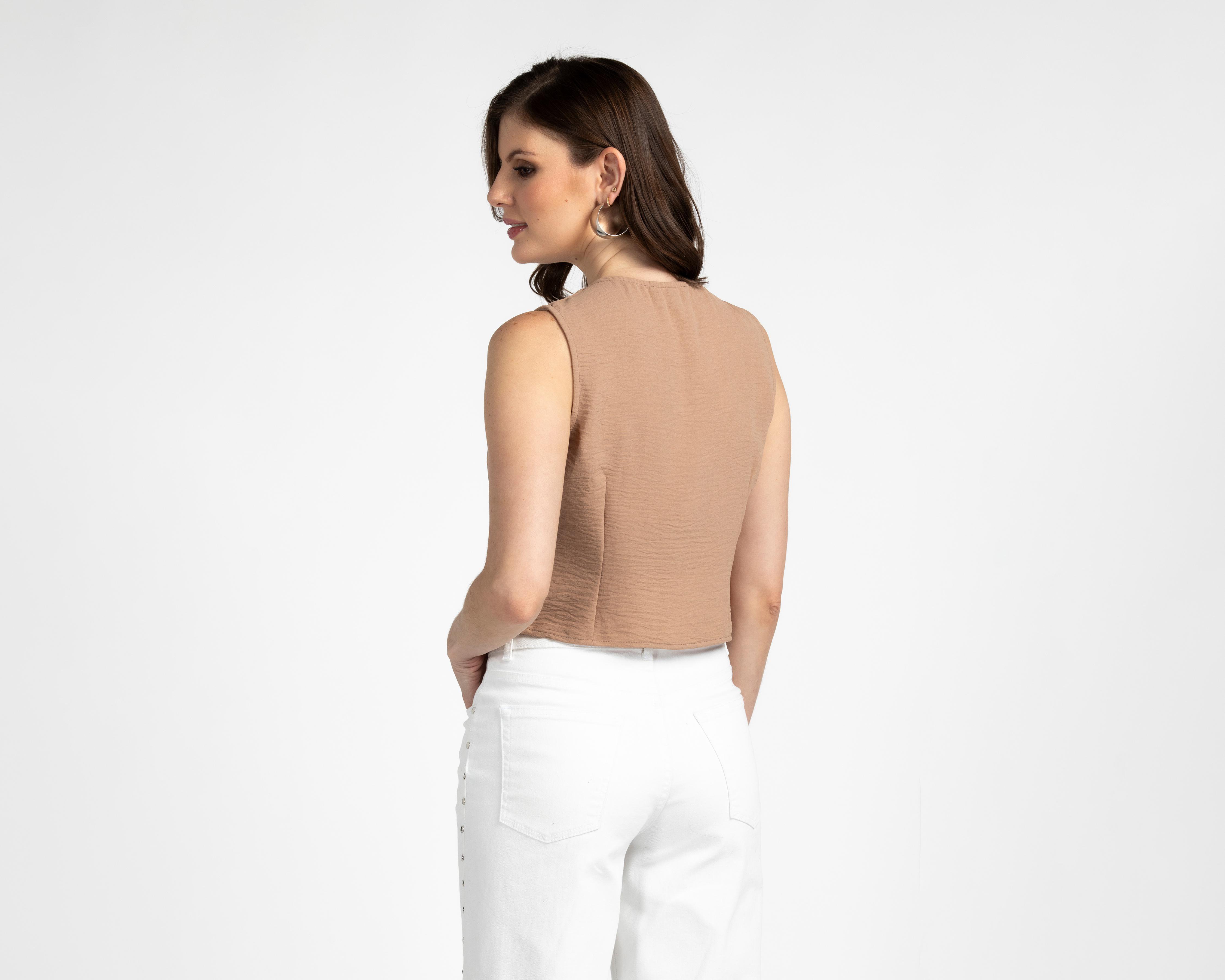 Foto 4 pulgar | Blusa con Botones Sahara para Mujer