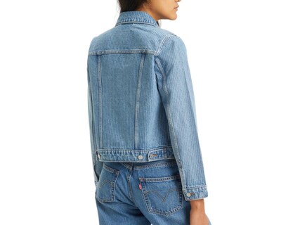 Foto 4 | Chamarra de Mezclilla Azul Levi's para Mujer