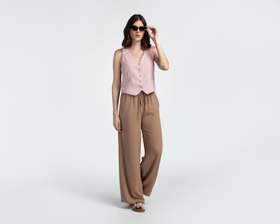 Foto 2 | Pantalón Palazzo Sahara Café para Mujer