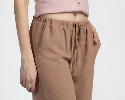Foto 4 | Pantalón Palazzo Sahara Café para Mujer