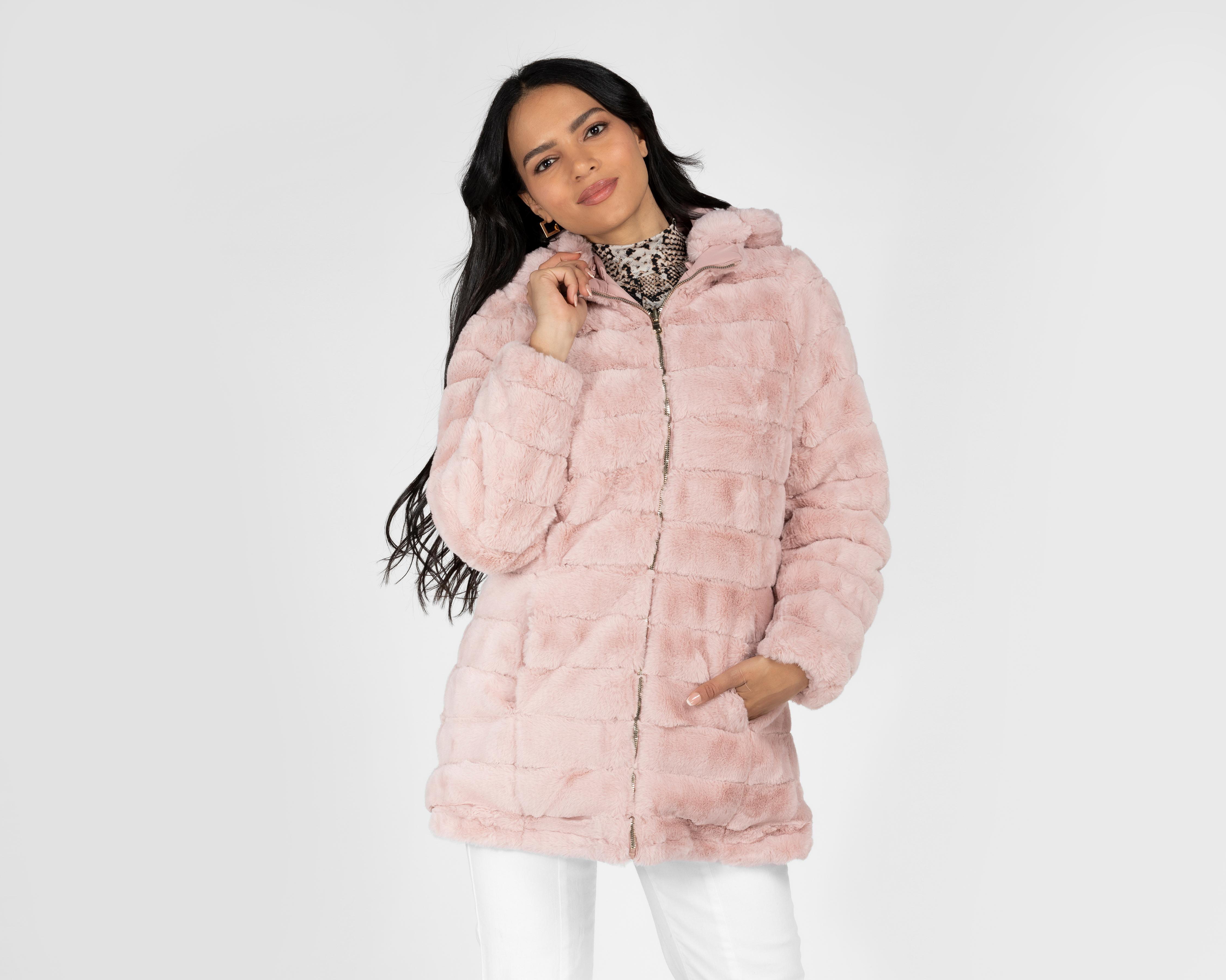 Chamarra Hollander Rosa con Peluche $485