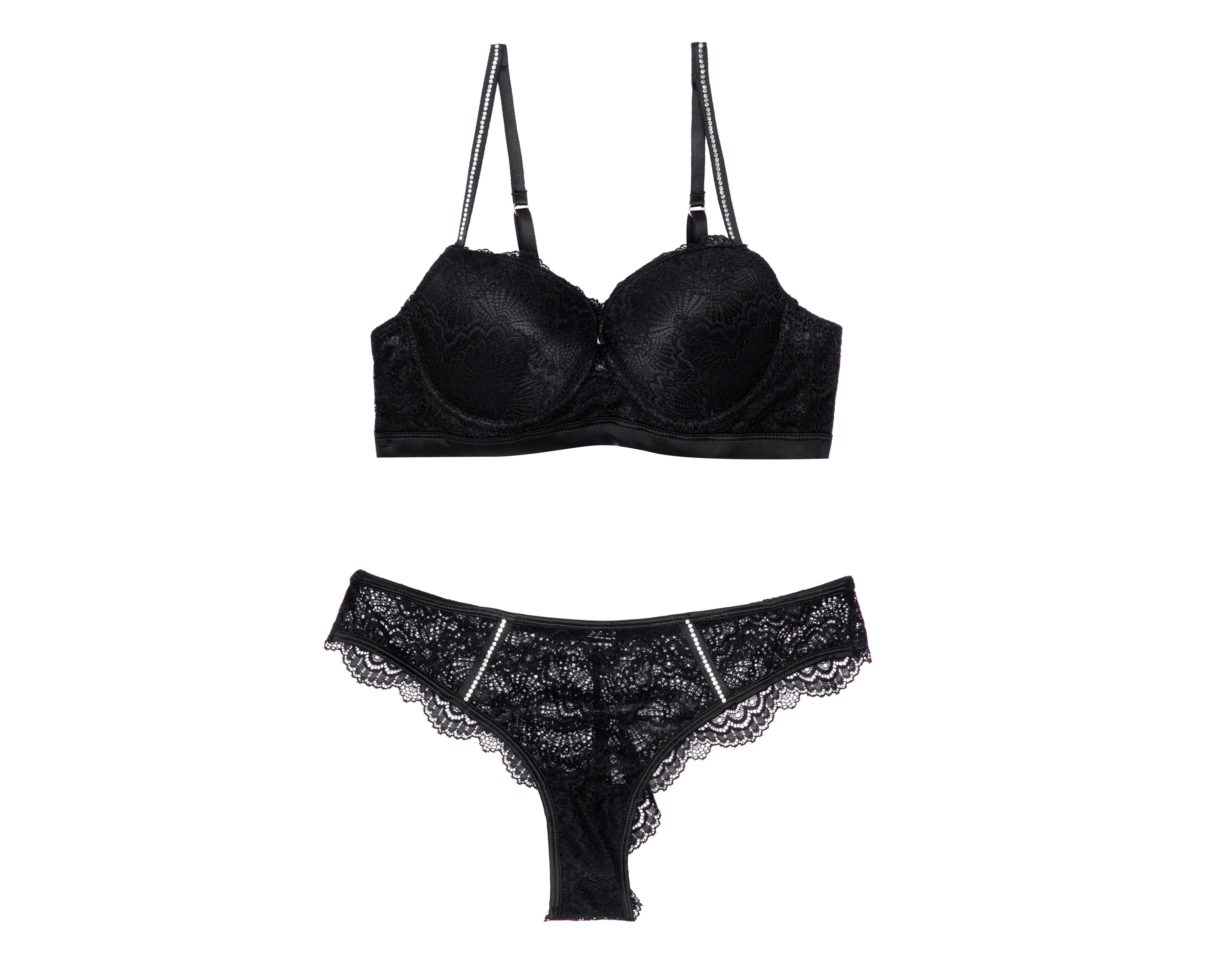 Foto 1 | Coordinado de Encaje Frescura Copa Completa para Mujer 2 Pack