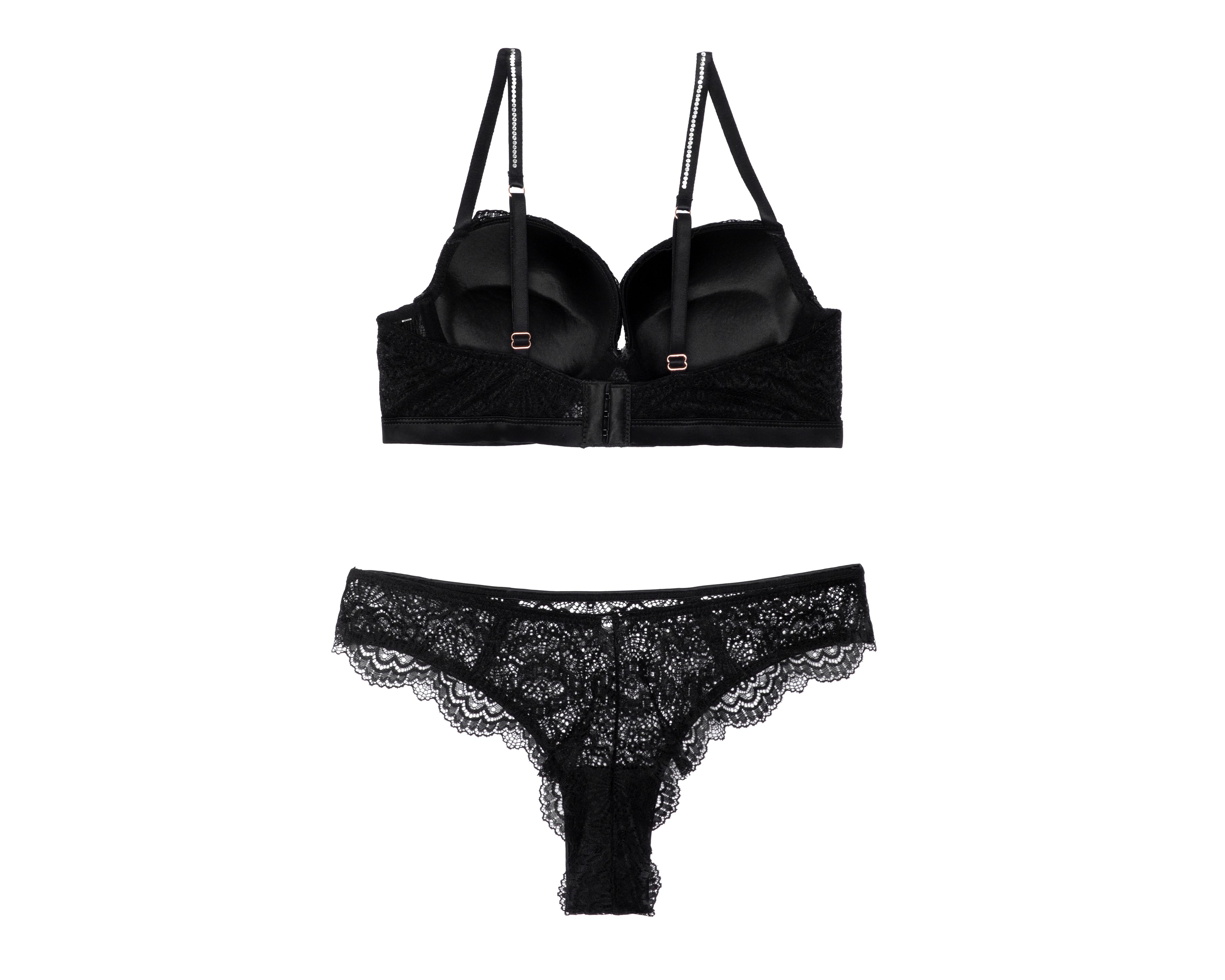 Foto 2 | Coordinado de Encaje Frescura Copa Completa para Mujer 2 Pack