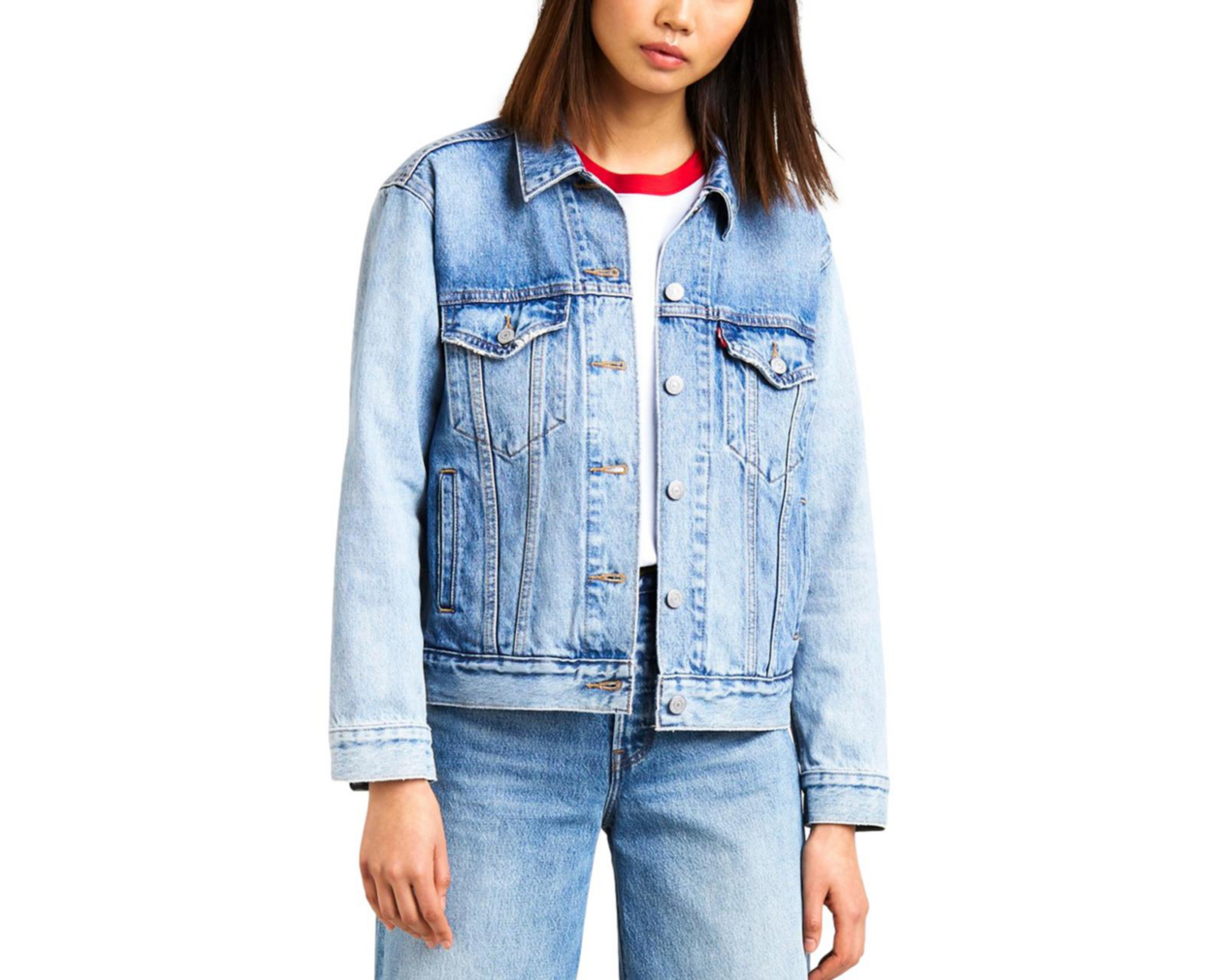 Foto 3 pulgar | Chamarra de Algodón Trucker Levi's para Mujer