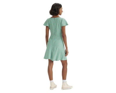 Foto 3 | Vestido Casual Levi's Verde Floral Corto para Mujer