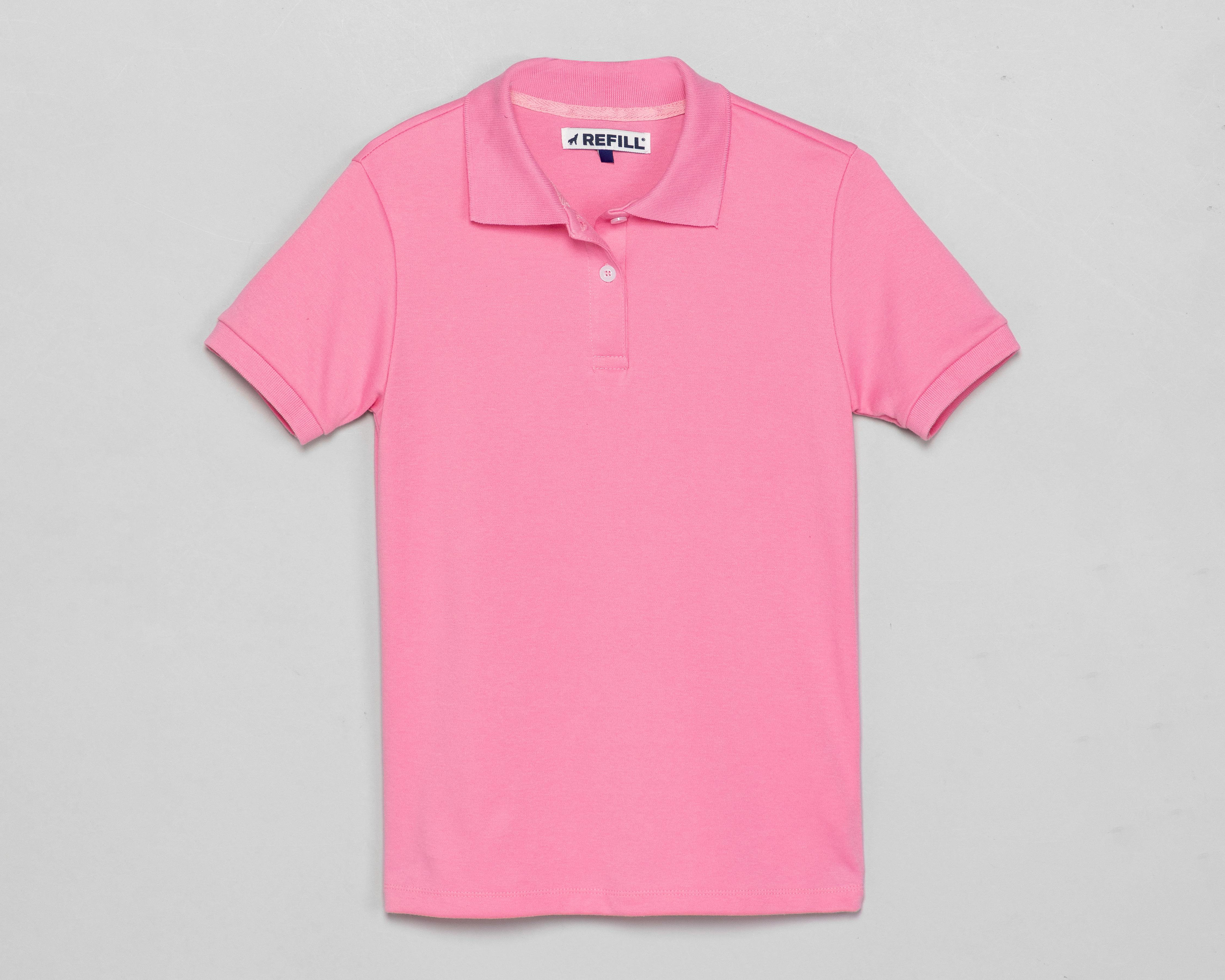 Foto 1 | Playera Polo Refill Rosa para Mujer