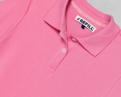 Foto 3 | Playera Polo Refill Rosa para Mujer