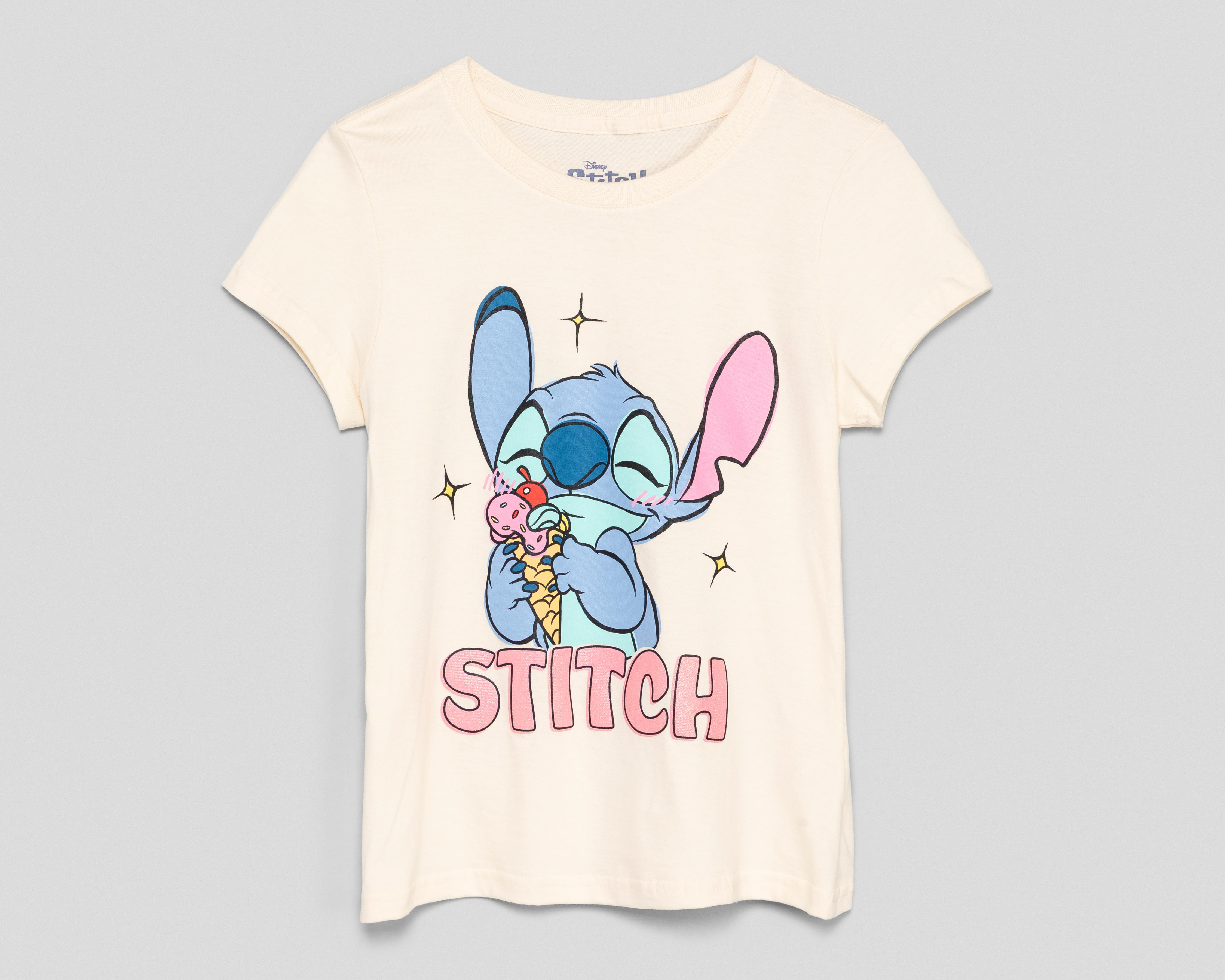 Foto 2 pulgar | Playera Manga Corta Disney Lilo & Stitch Juvenil