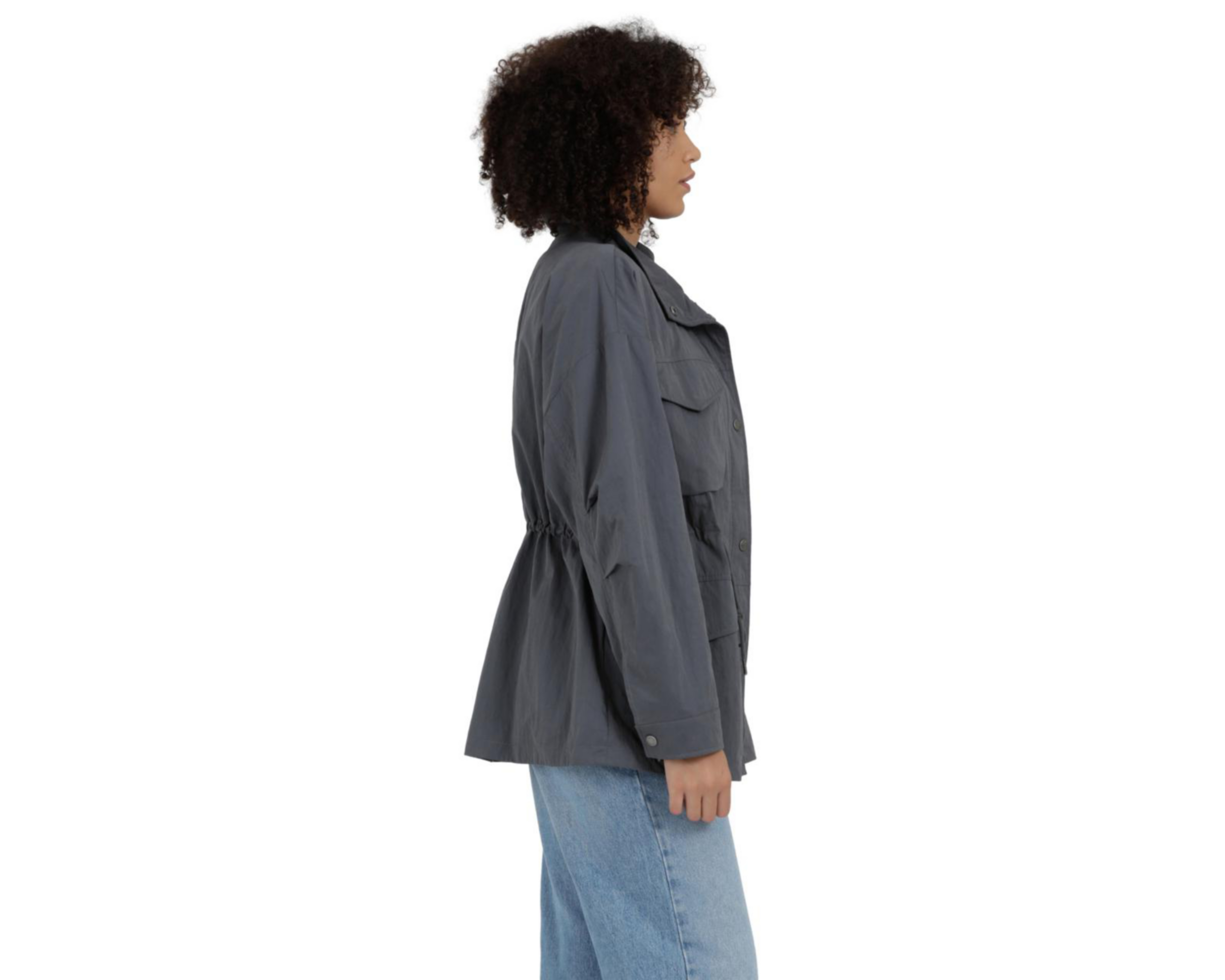Foto 4 pulgar | Chamarra Gris Levi's para Mujer
