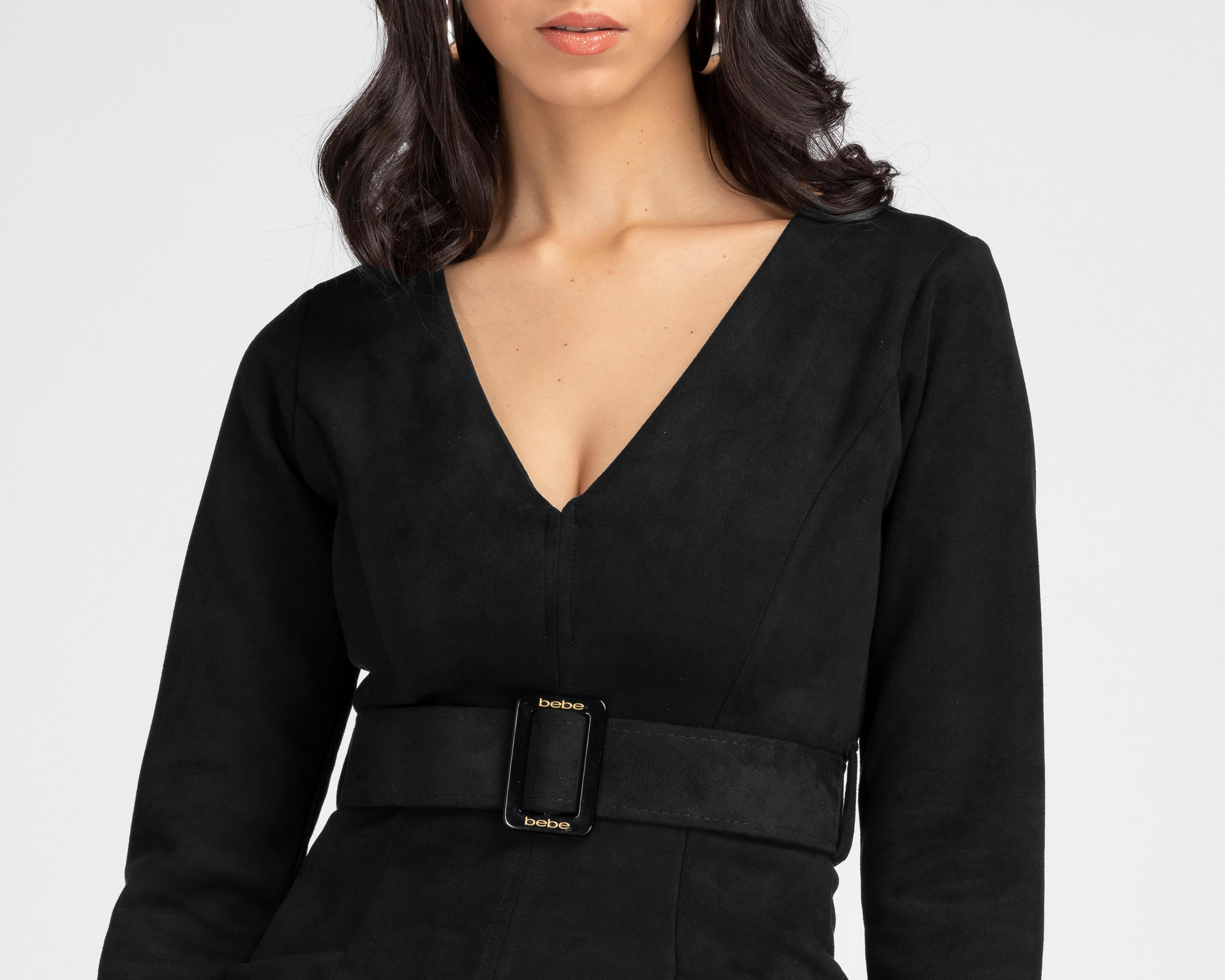 Foto 5 | Vestido Bebe de Gamuza con Cinturón