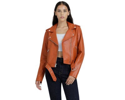 Foto 1 | Chamarra Anaranjada Levi's para Mujer