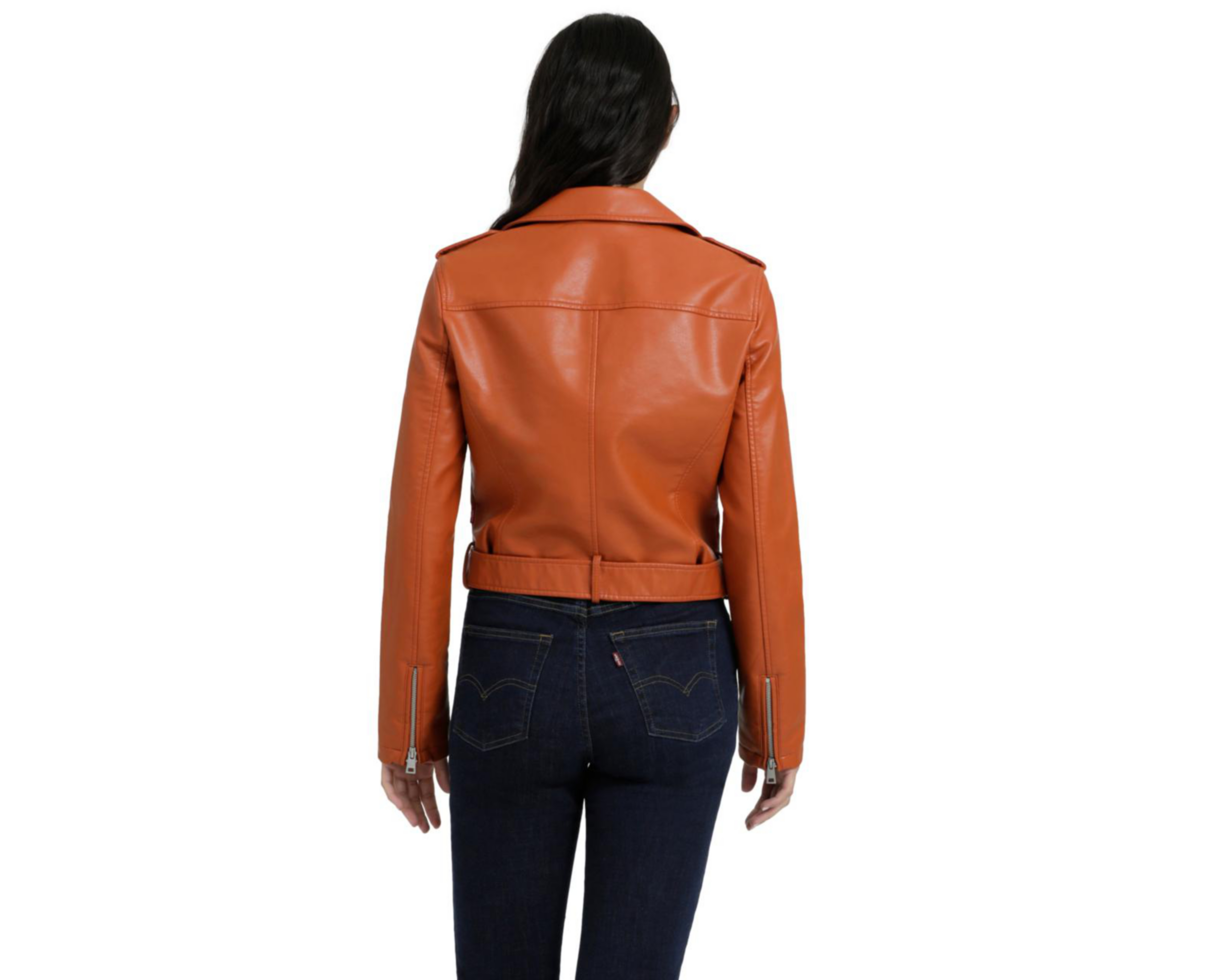 Foto 4 pulgar | Chamarra Anaranjada Levi's para Mujer