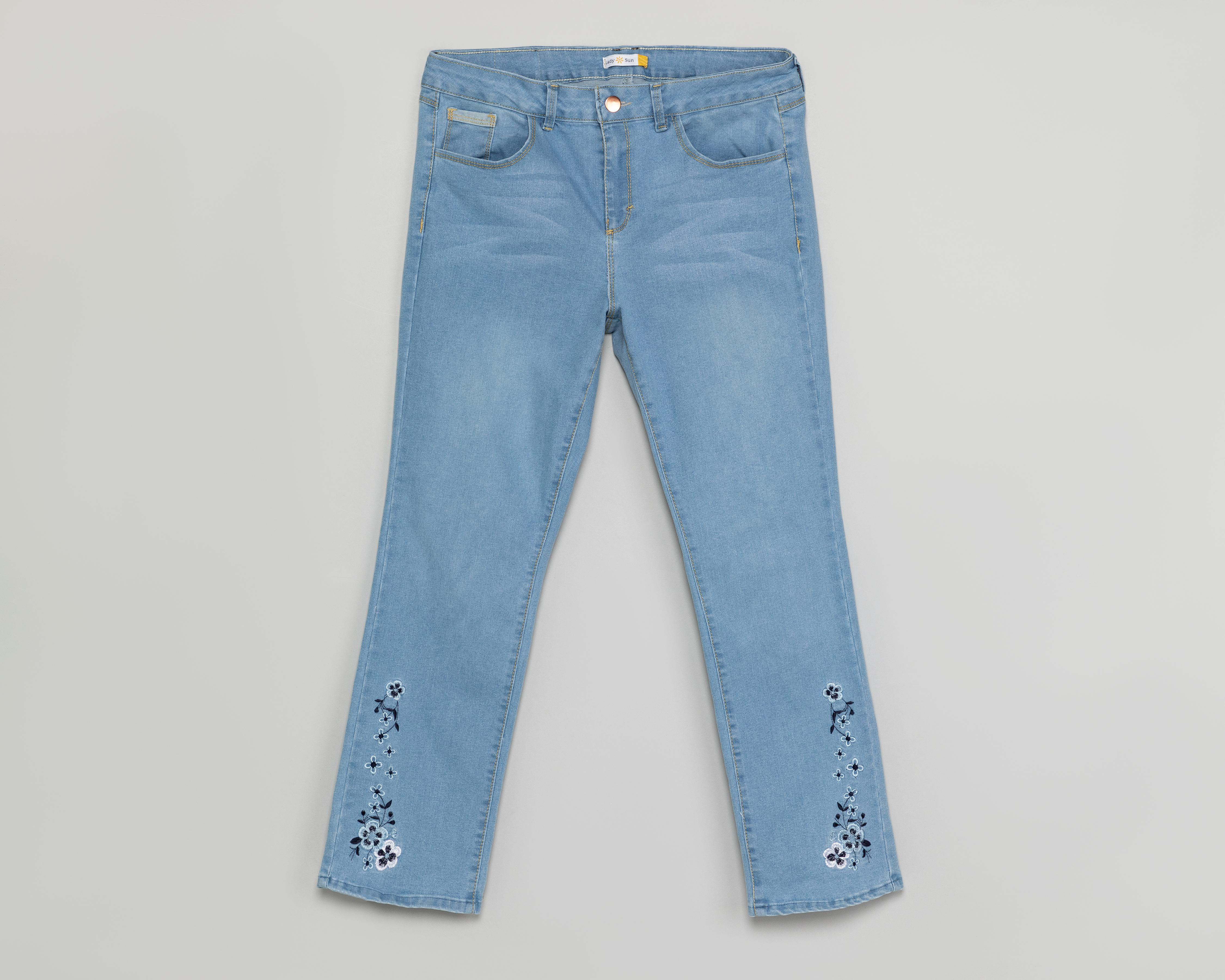 Foto 2 pulgar | Jeans Recto Lady Sun para Mujer