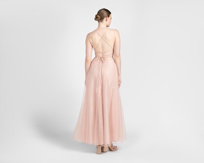 Foto 3 | Vestido de Noche Sienteme de Tirantes con Brillos Largo para Mujer