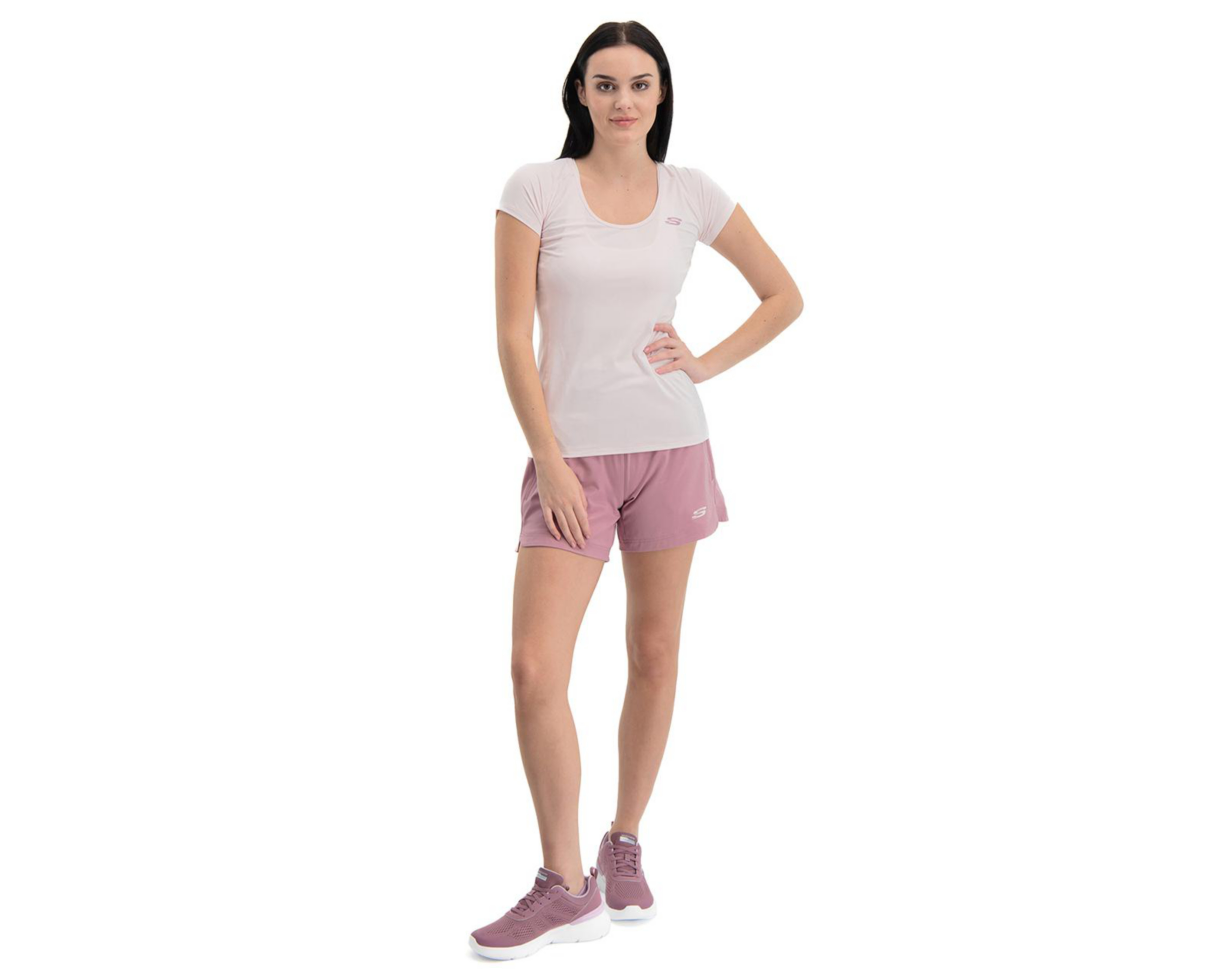 Foto 4 | Short Skechers de Entrenamiento para Mujer