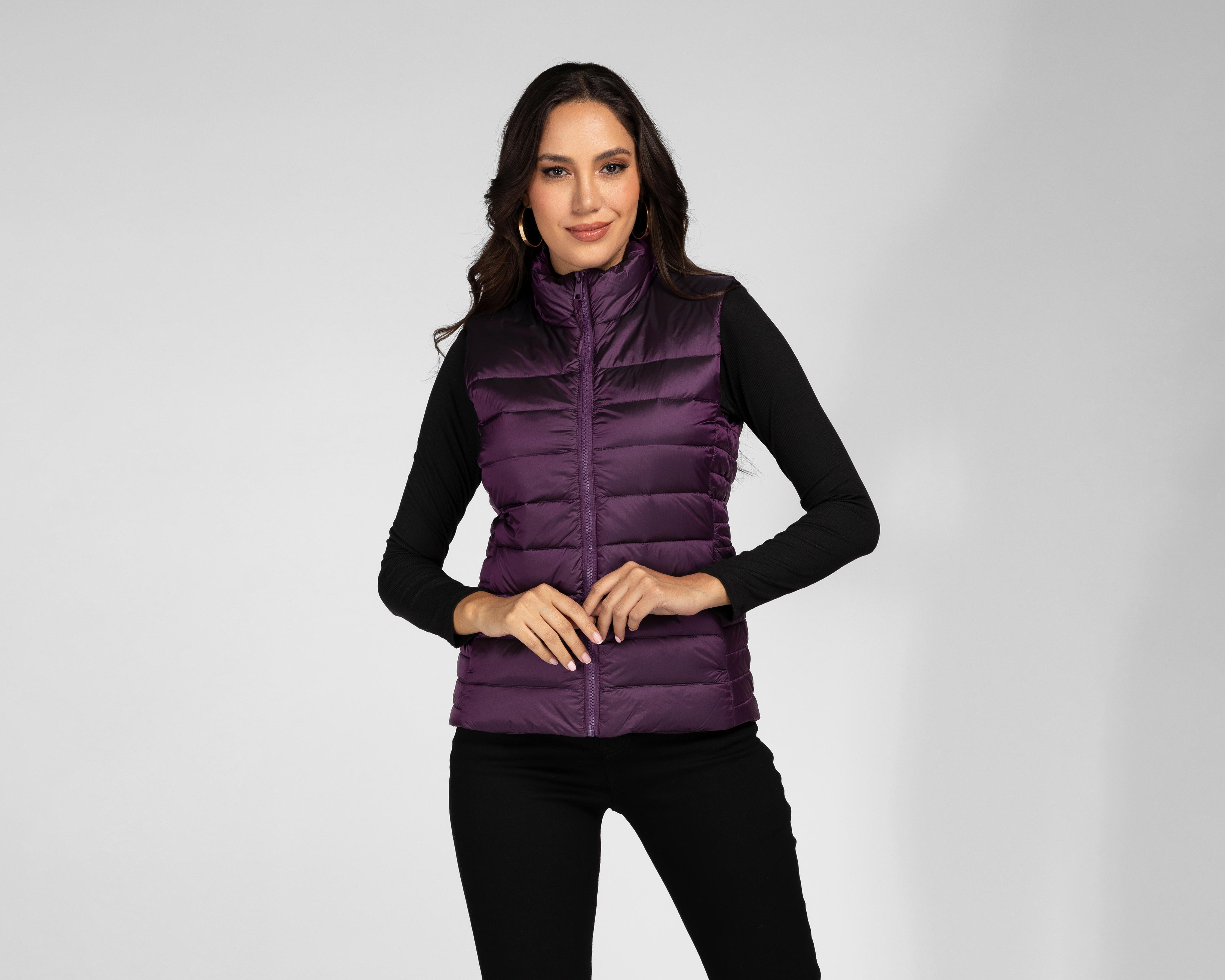 Foto 2 pulgar | Chaleco Morado Greenlander para Mujer