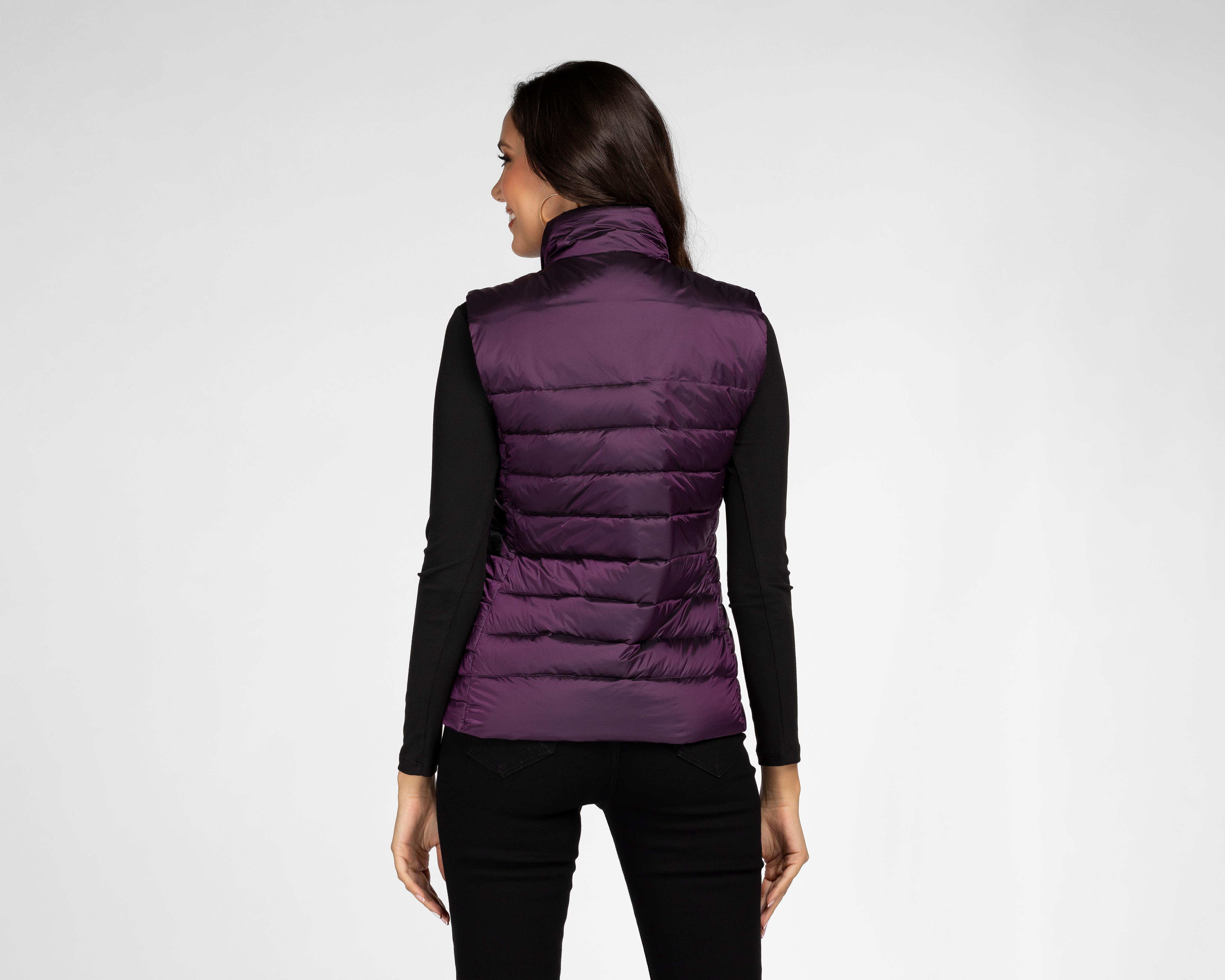 Foto 4 pulgar | Chaleco Morado Greenlander para Mujer