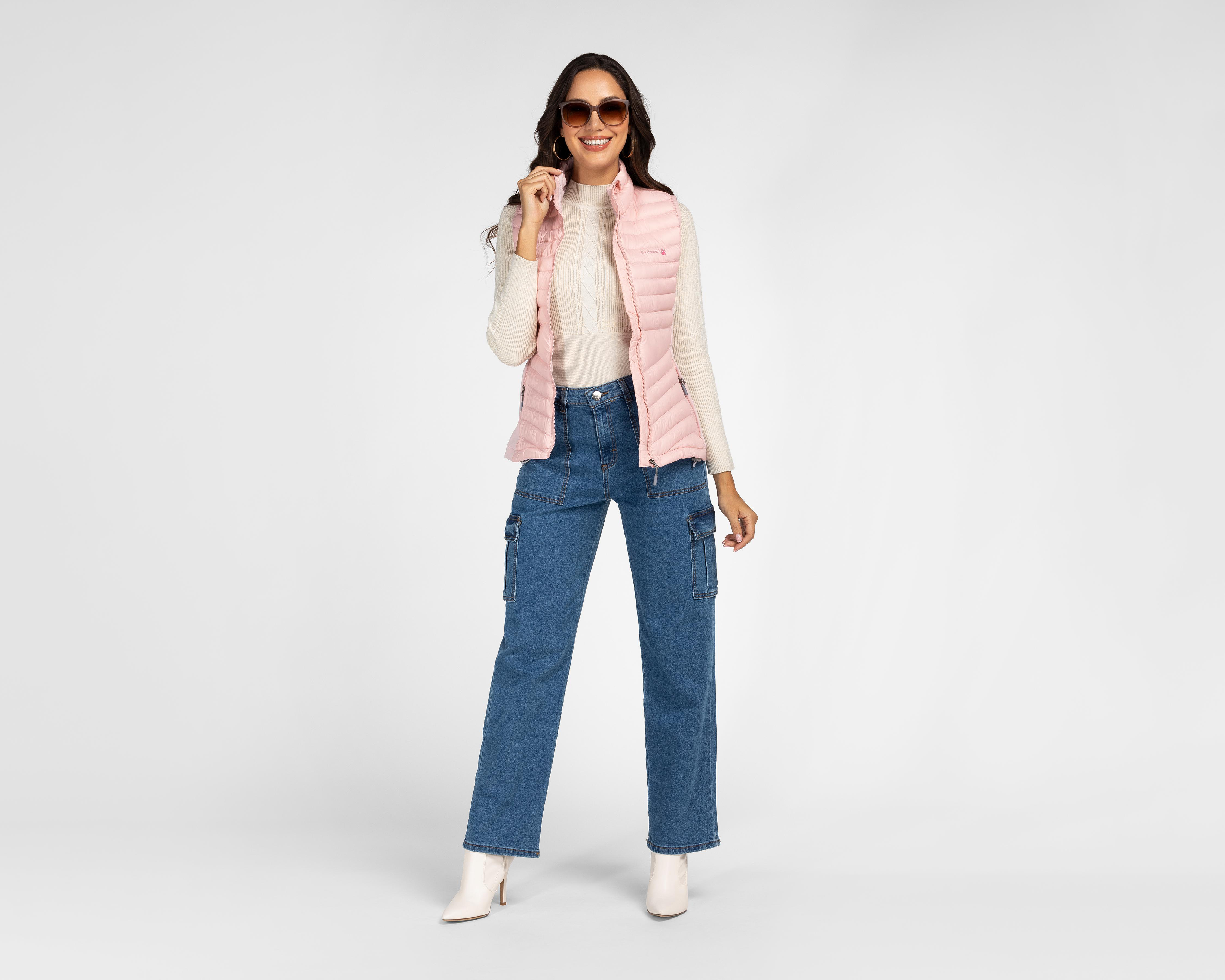 Foto 2 | Chaleco Rosa Greenlander para Mujer