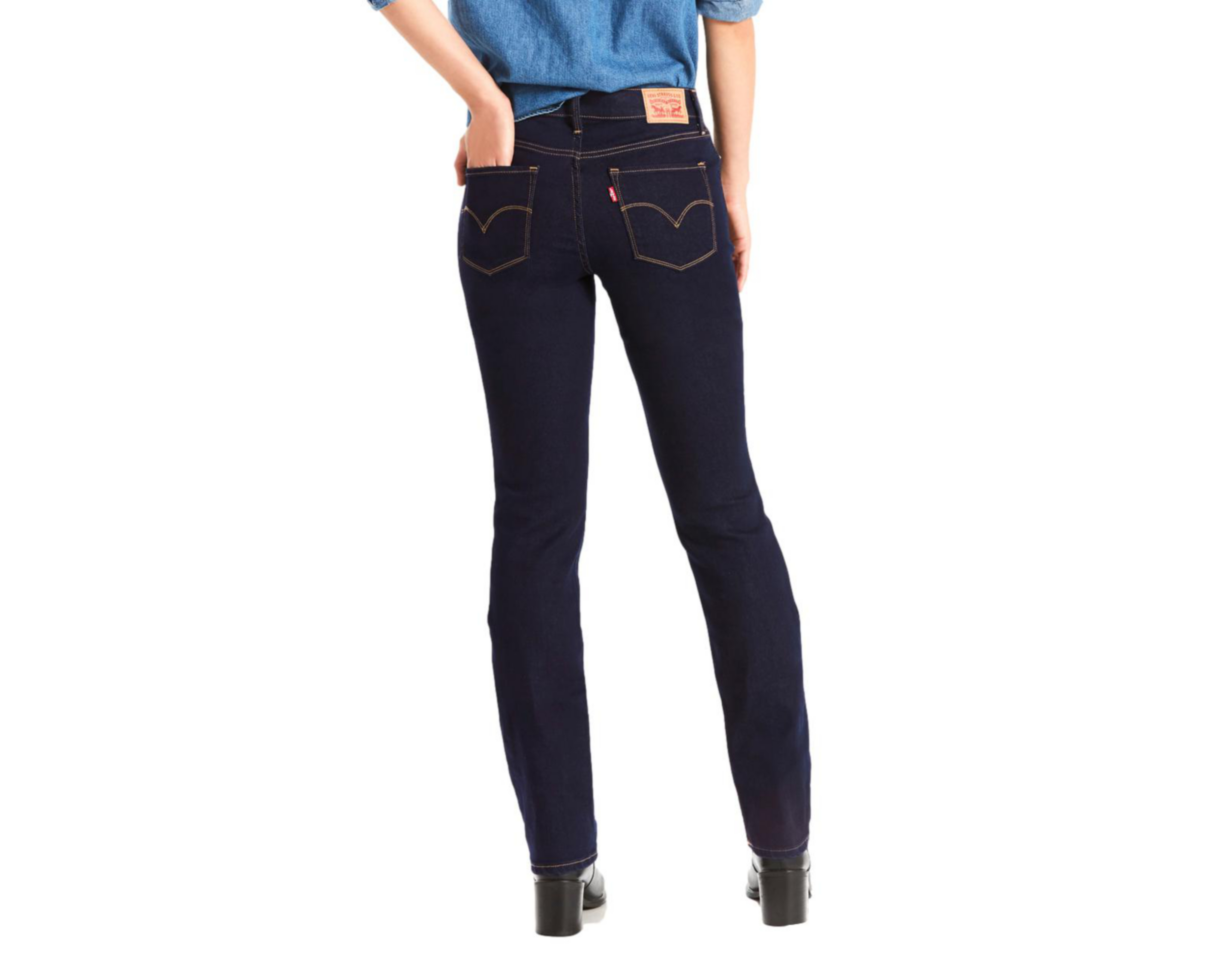 Foto 4 | Jeans Straight Levi's 314 Shaping para Mujer
