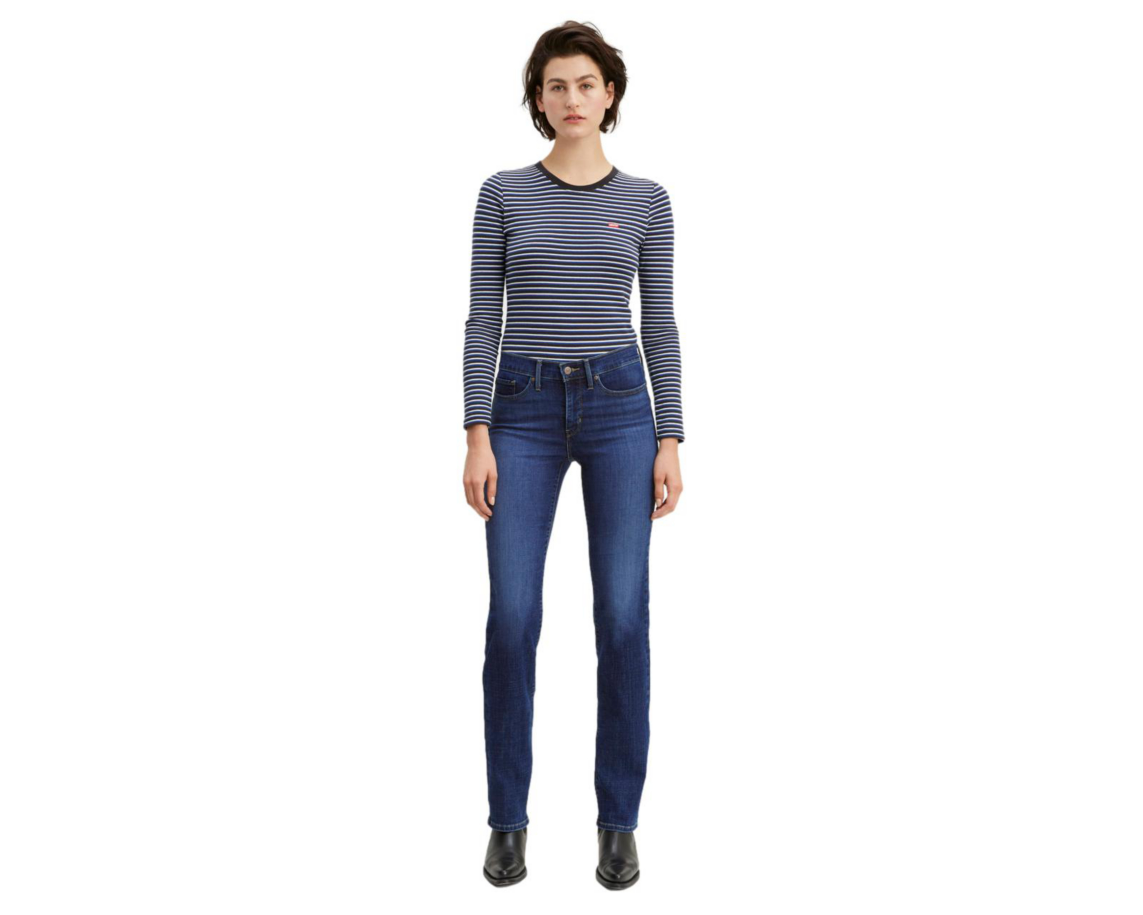 Foto 3 pulgar | Jeans Straight Levi's 314 Shaping para Mujer