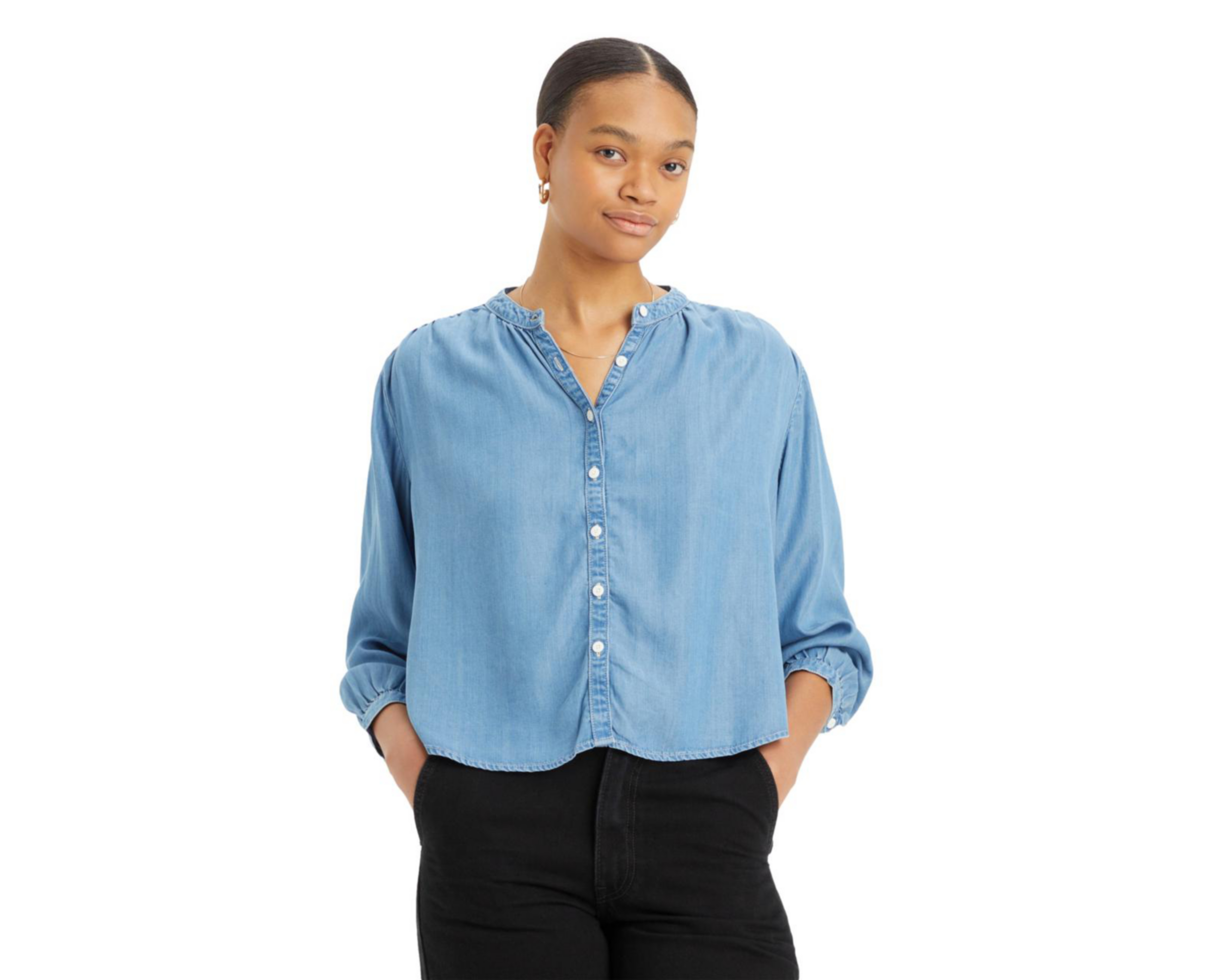 Foto 2 pulgar | Blusa con Botones Levi's para Mujer