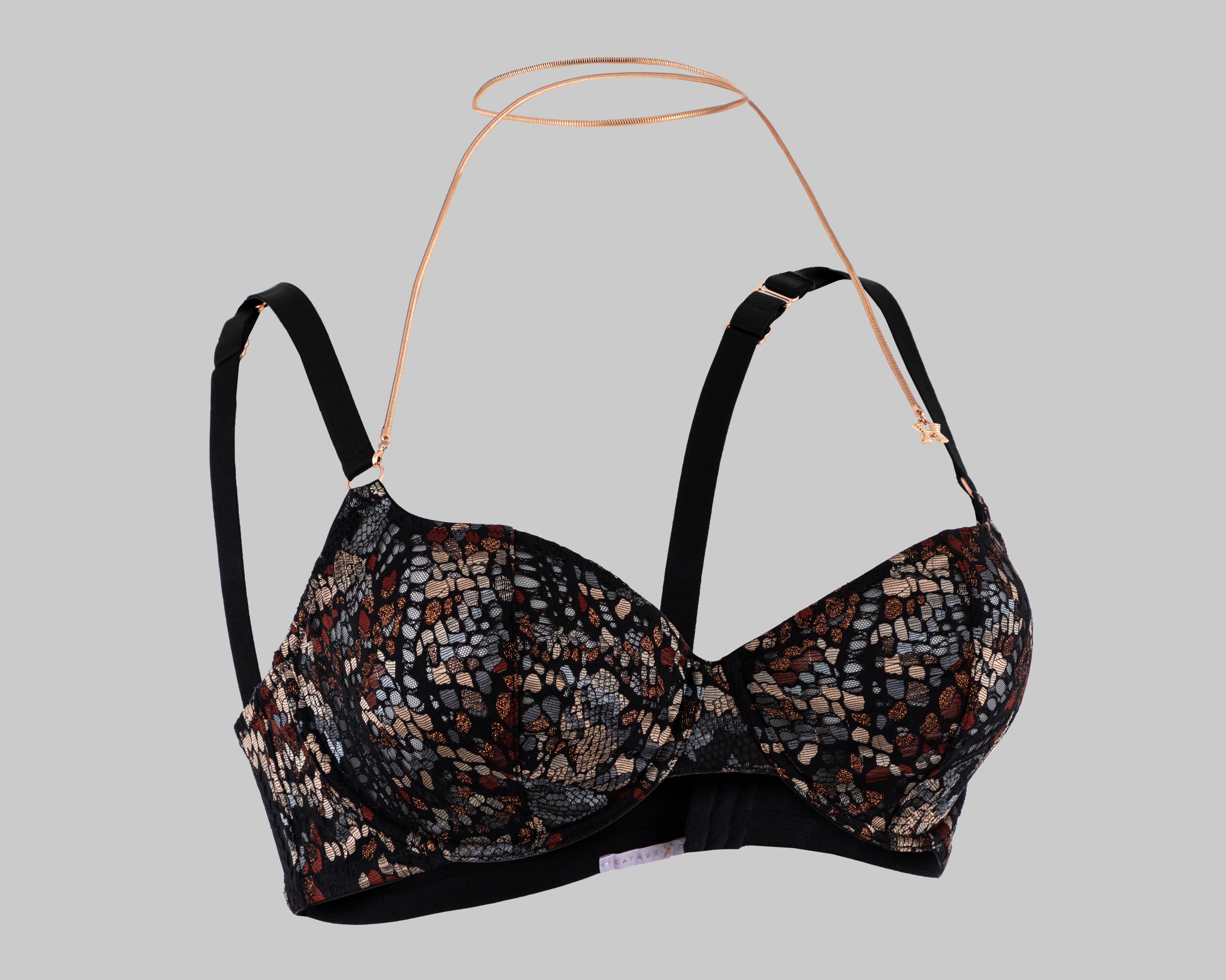 Foto 4 pulgar | Brasier Copa Completa con Collar Savage x Fenty