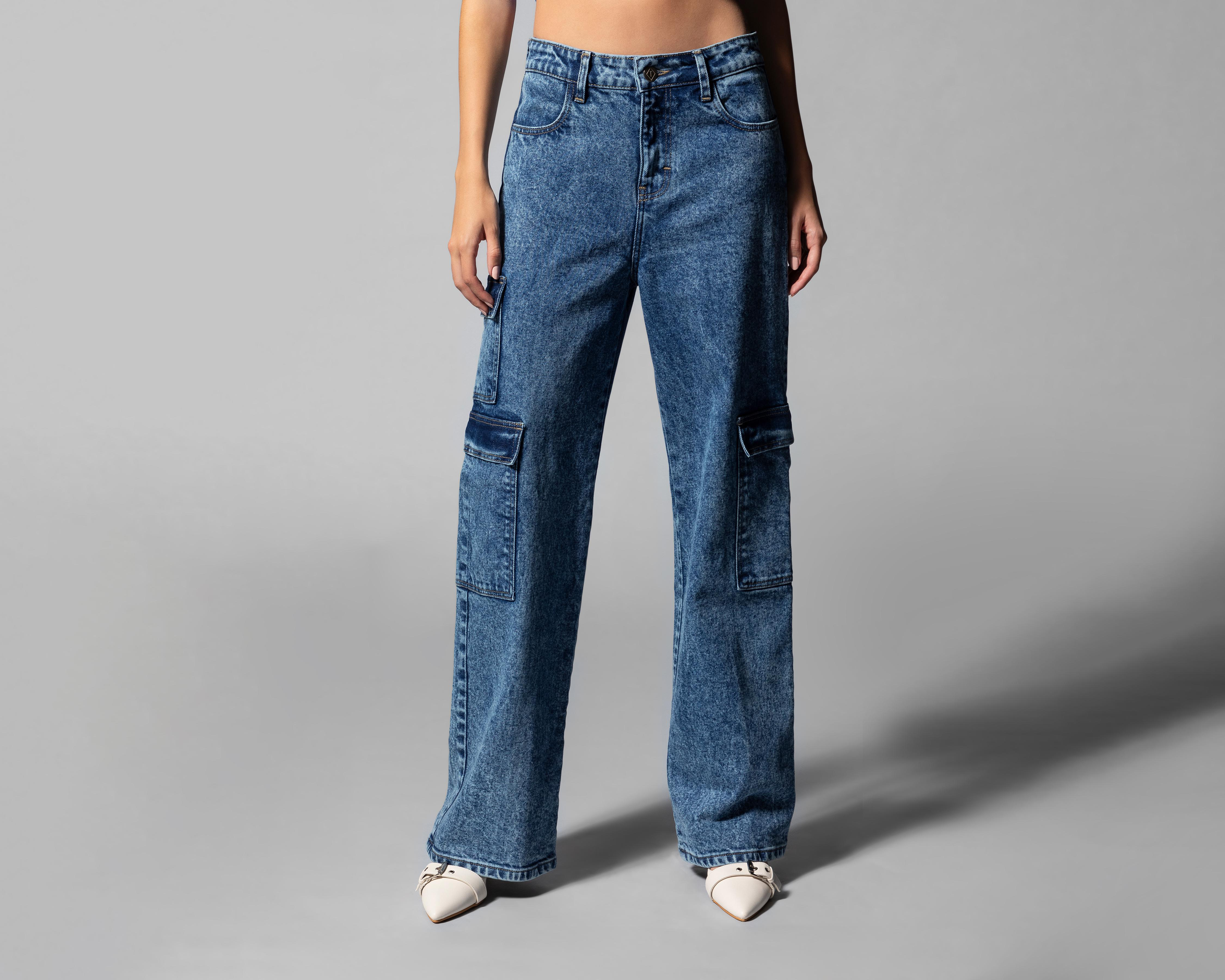 Foto 3 pulgar | Jeans Mom Thinner para Mujer