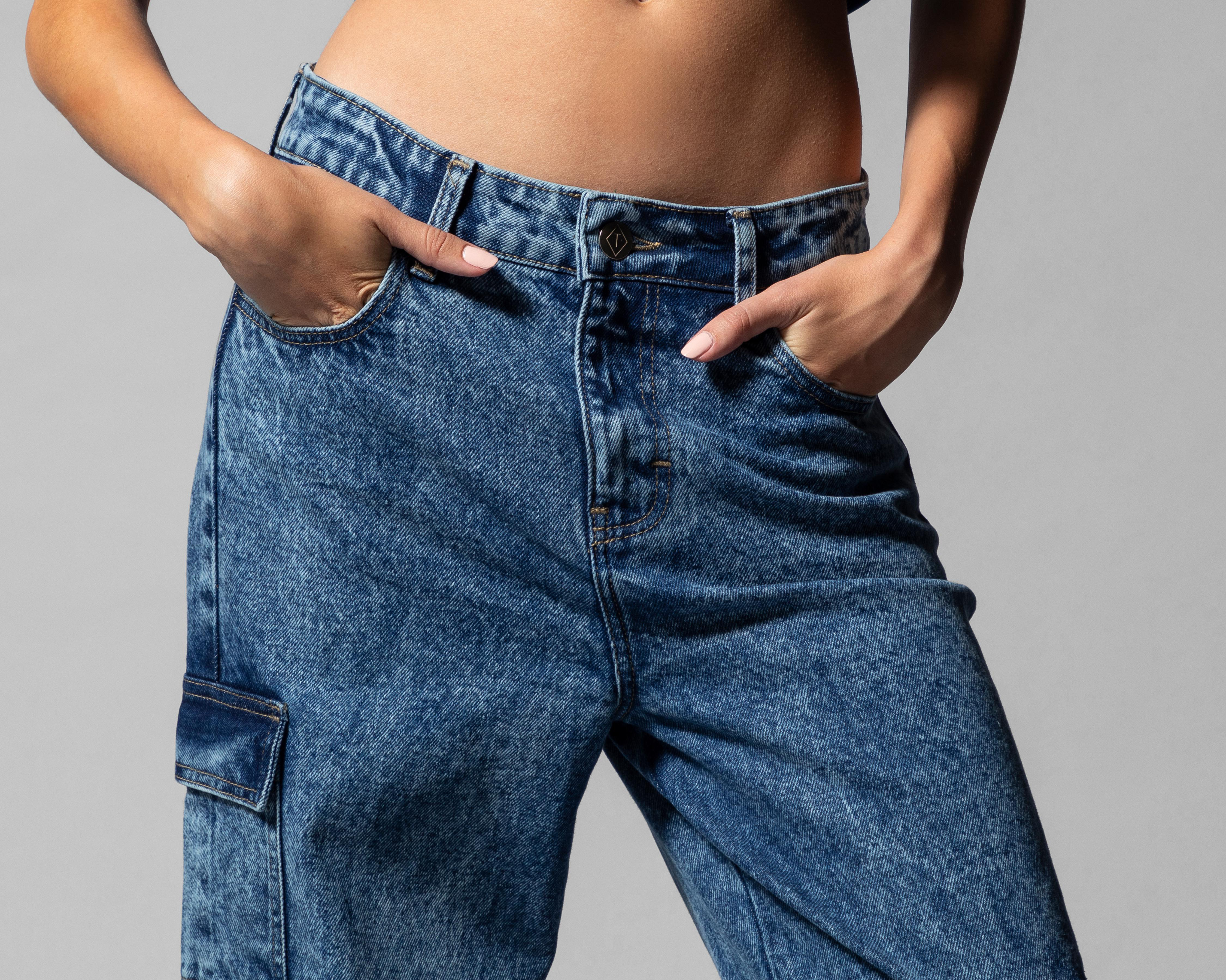 Foto 5 pulgar | Jeans Mom Thinner para Mujer