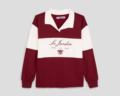 Foto 1 | Sudadera con Cuello Polo Refill para Mujer