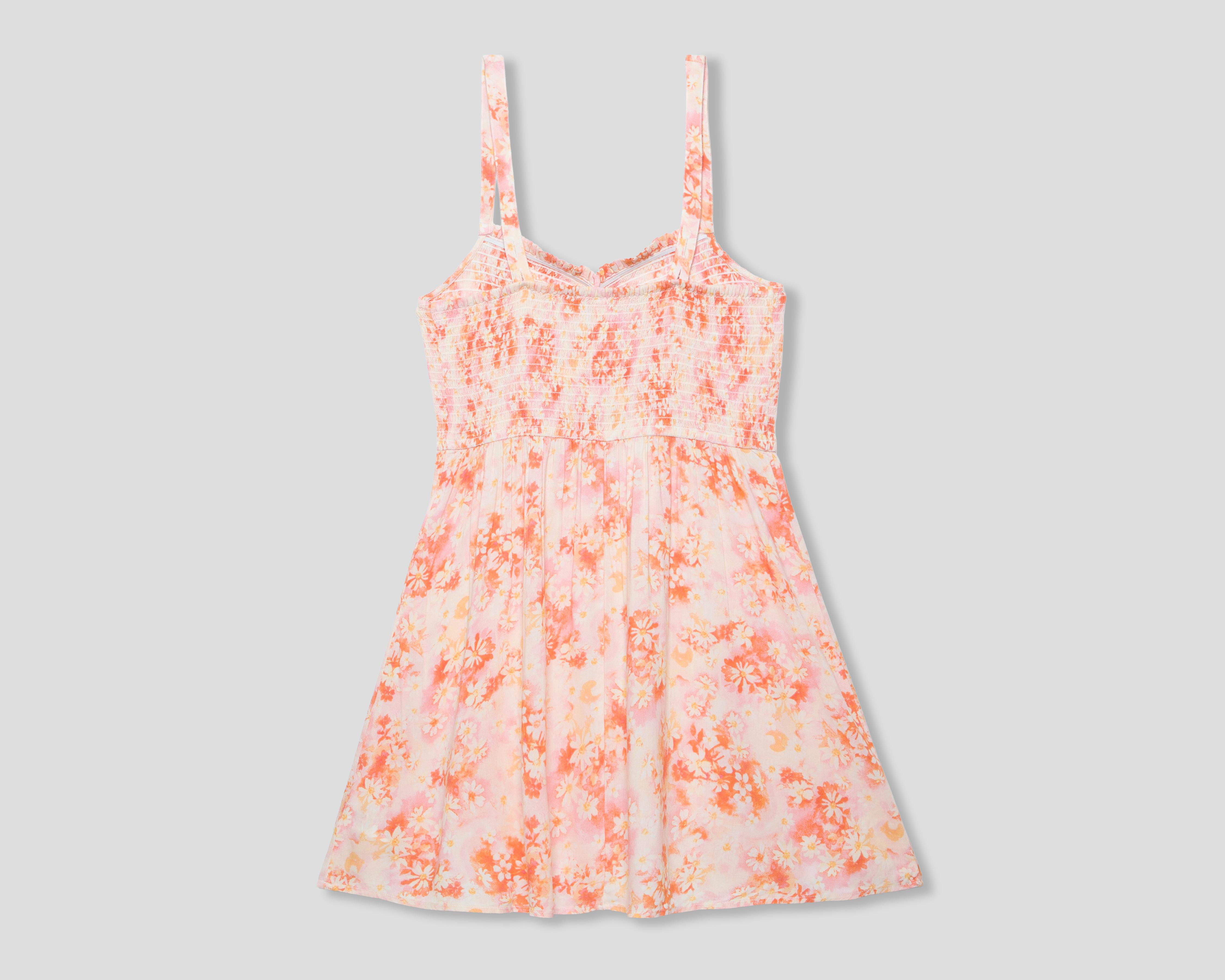 Foto 3 pulgar | Vestido Casual American Eagle Mini Floral de Tirantes para Mujer