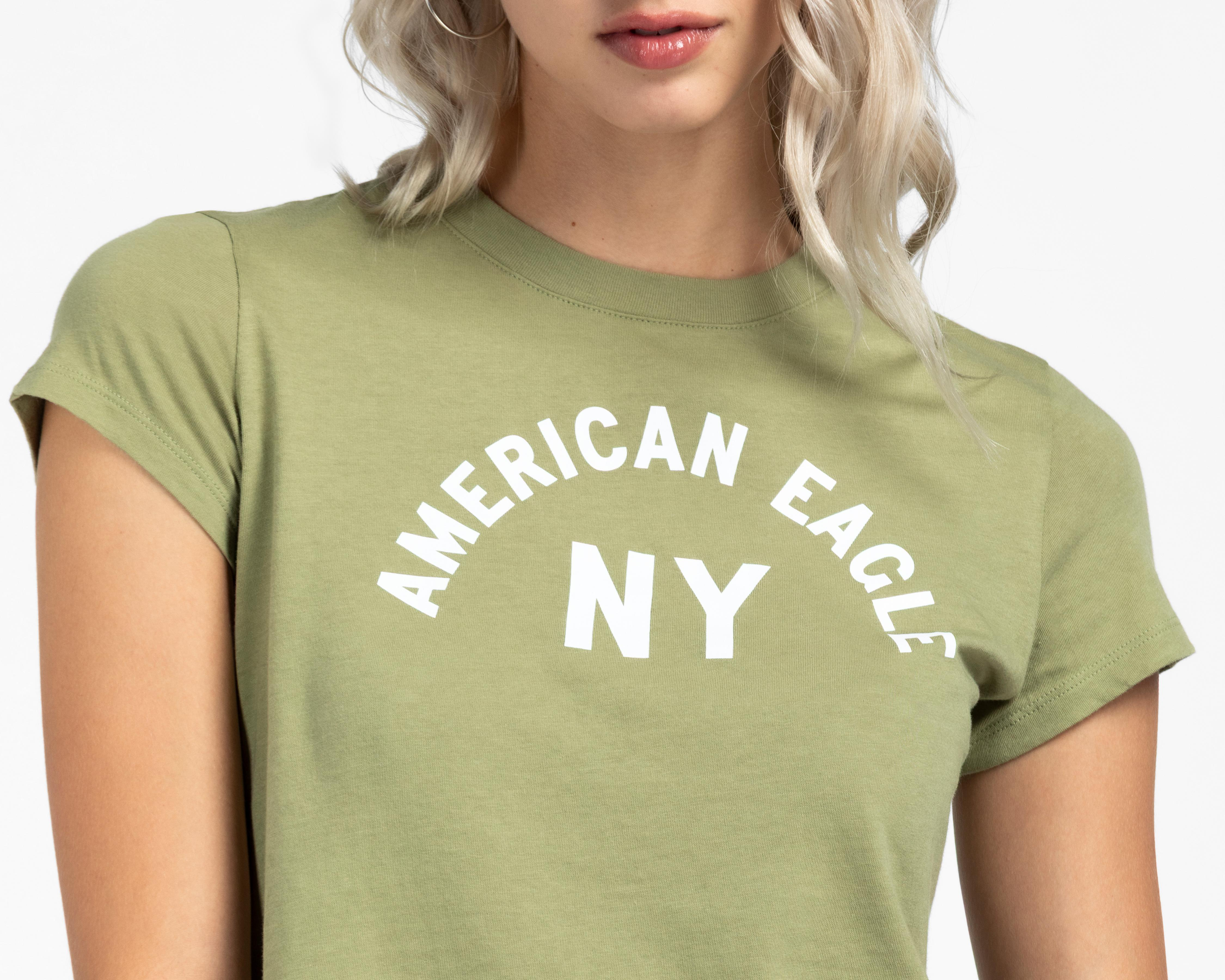 Foto 5 pulgar | Playera Manga Corta American Eagle para Mujer