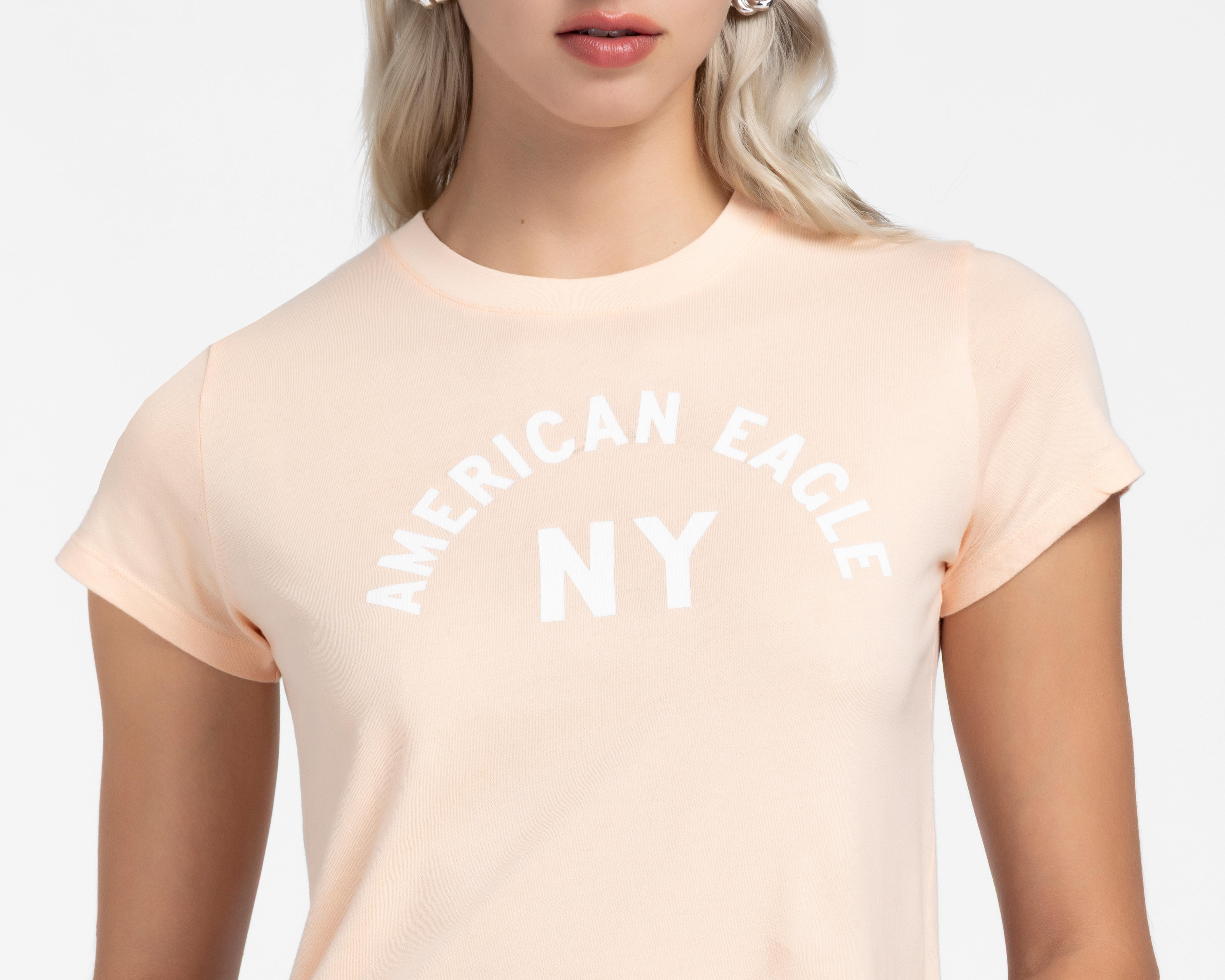 Foto 5 pulgar | Playera Manga Corta American Eagle para Mujer