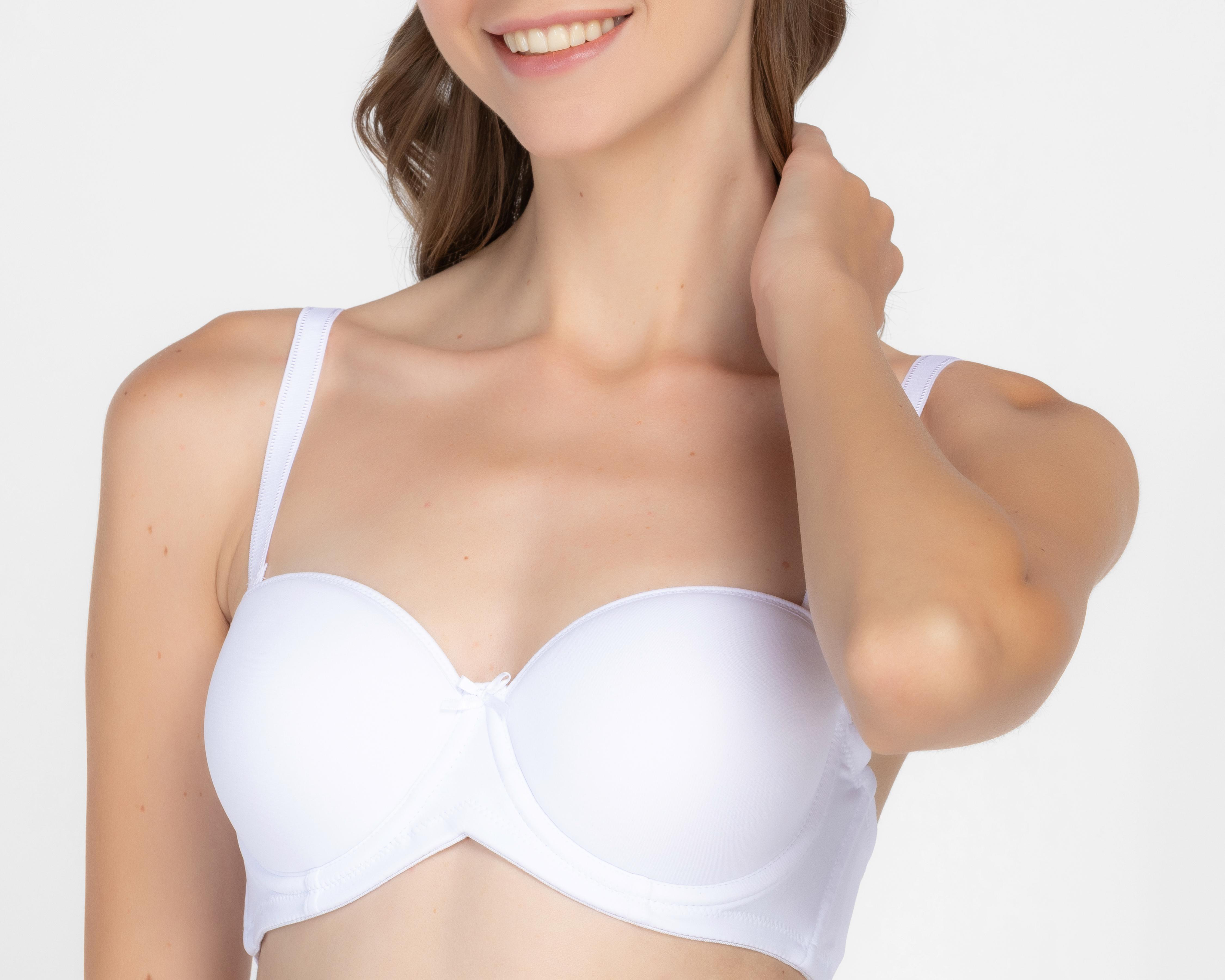 Foto 4 pulgar | Brasier para Mastectomía Copa Completa Blanco Princesse De Luxe
