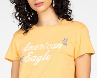 Foto 4 | Playera American Eagle Manga Corta Estampada