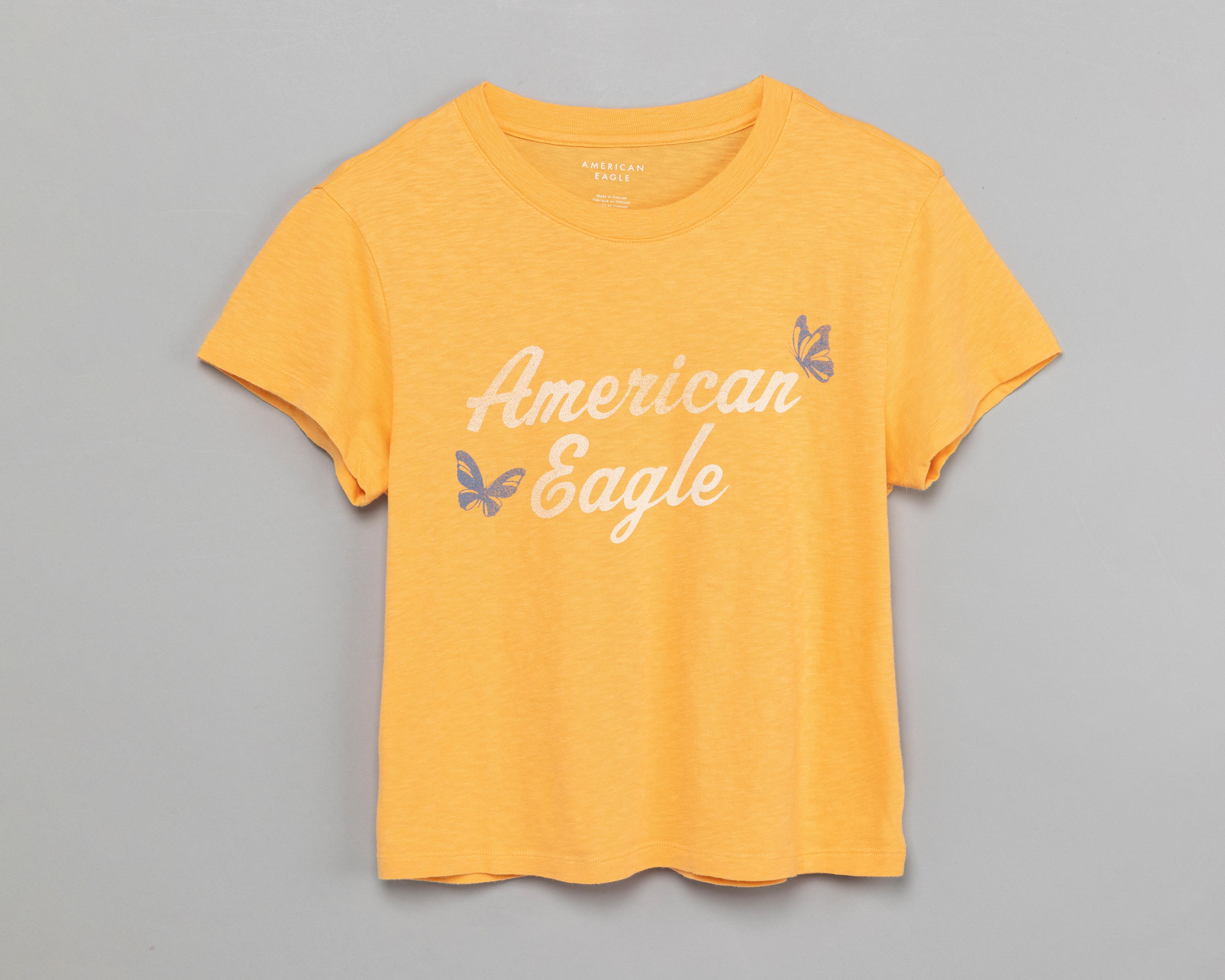 Foto 5 | Playera American Eagle Manga Corta Estampada