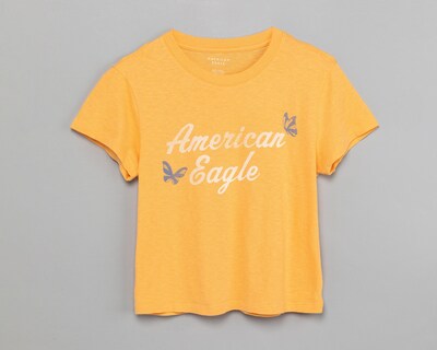 Foto 5 | Playera American Eagle Manga Corta Estampada