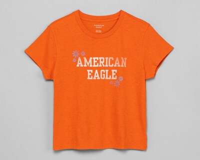 Foto 5 | Playera American Eagle Manga Corta Estampada