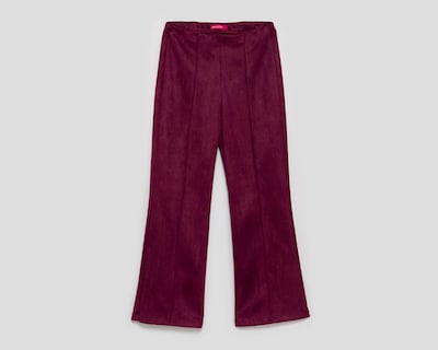 Foto 1 | Pantalón Ancho Sahara Vino para Mujer