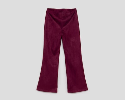 Foto 2 | Pantalón Ancho Sahara Vino para Mujer