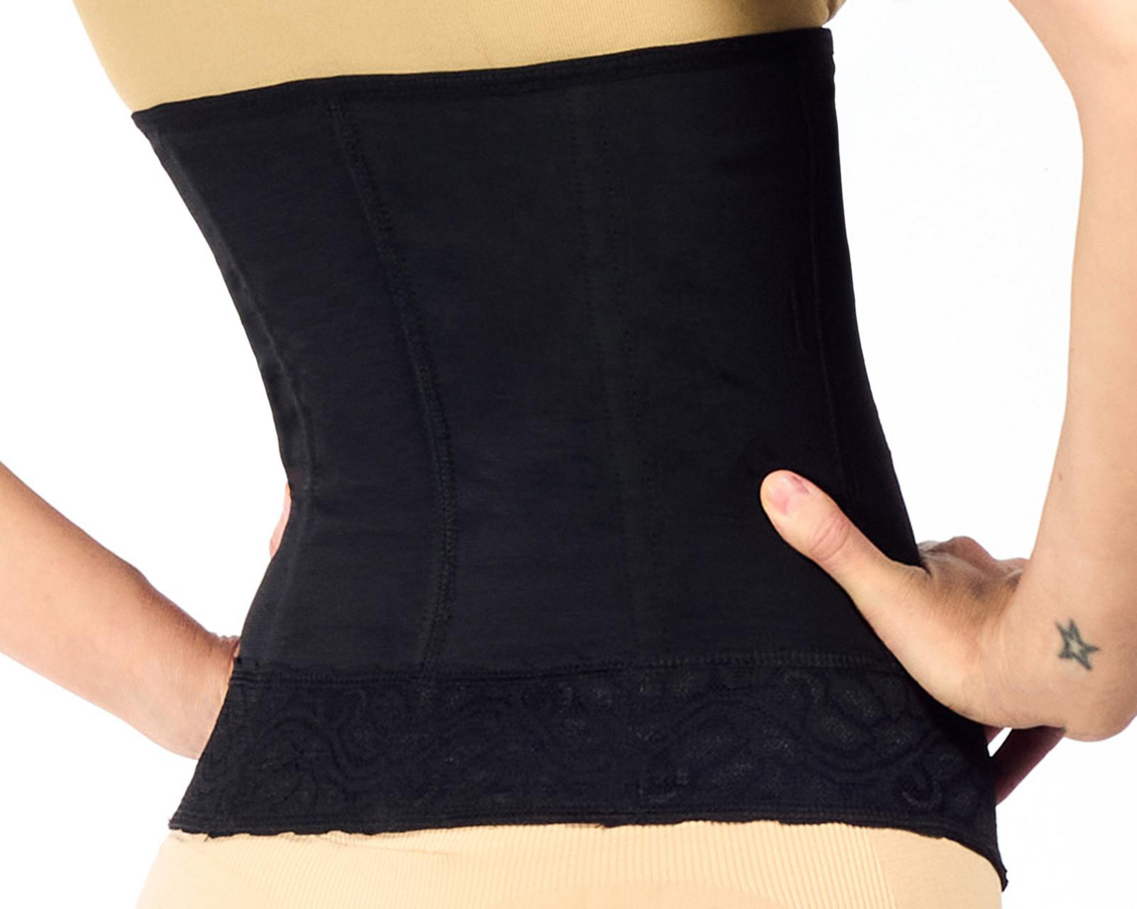 Foto 3 pulgar | Cinturilla Bravezza Negra para Mujer