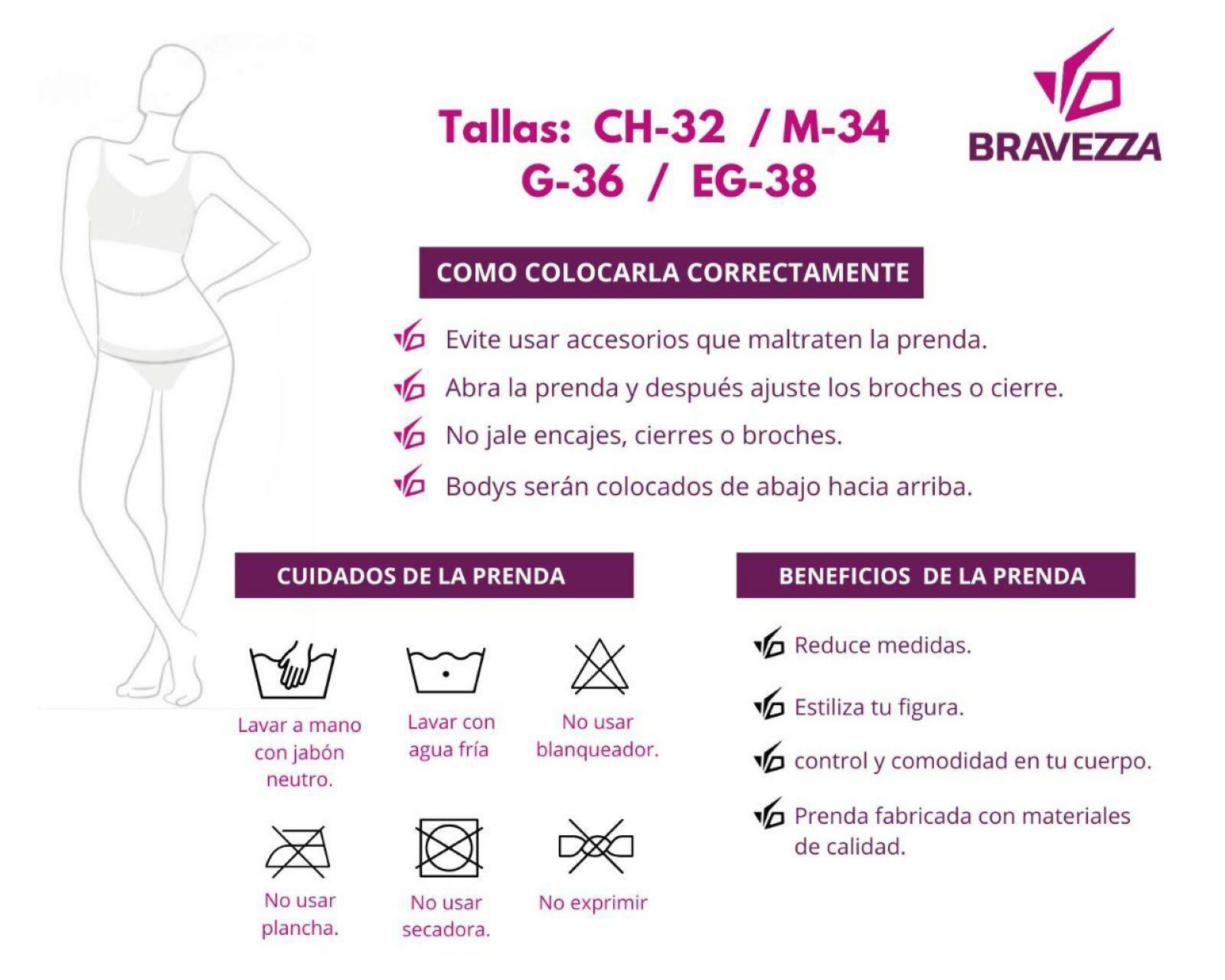 Foto 7 pulgar | Faja con Control Bravezza Café para Mujer