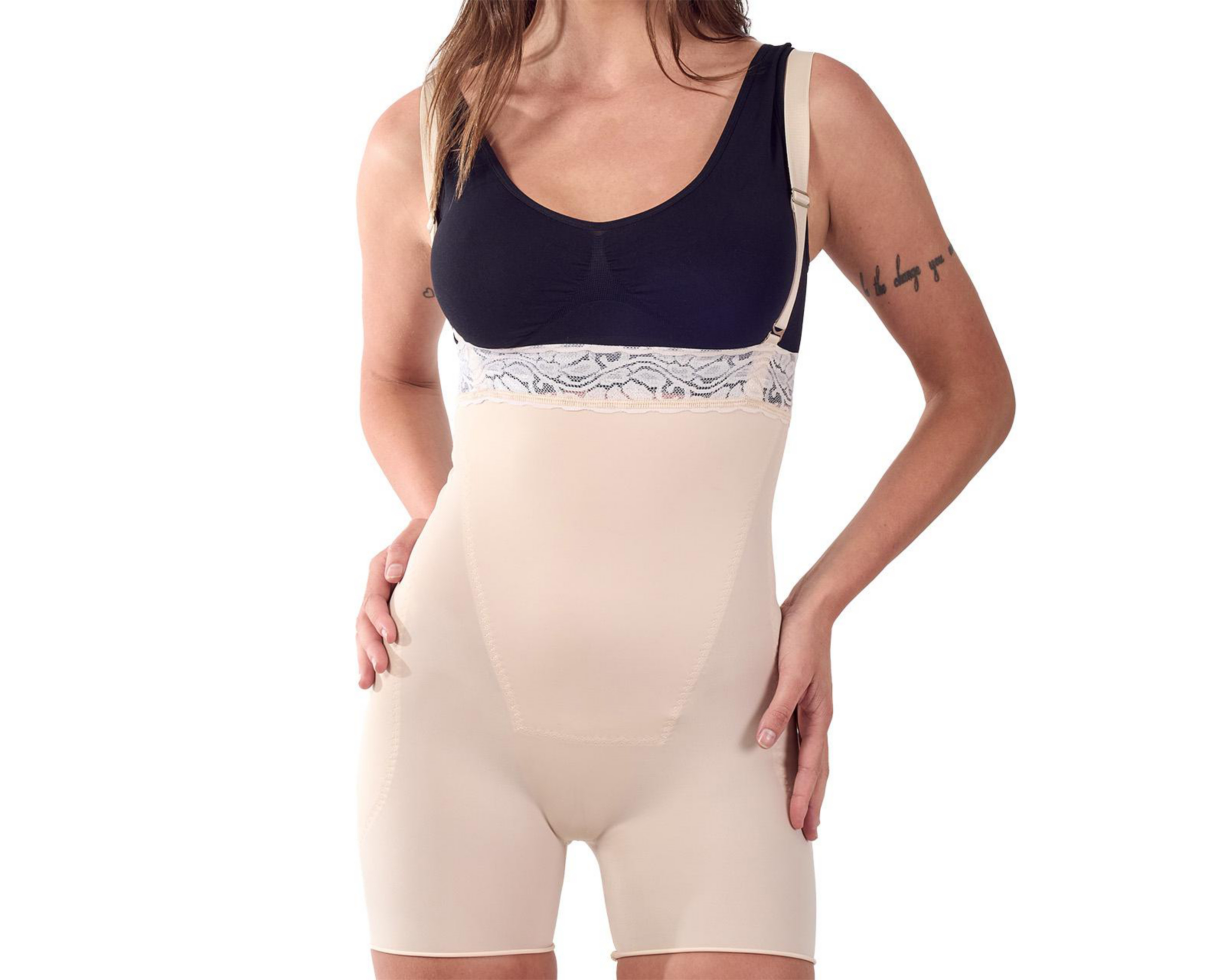 Foto 2 pulgar | Body con Control Bravezza Beige para Mujer