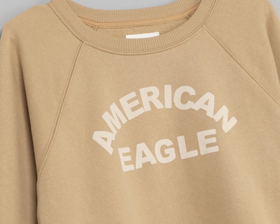 Foto 3 | Sudadera American Eagle Café Estampada