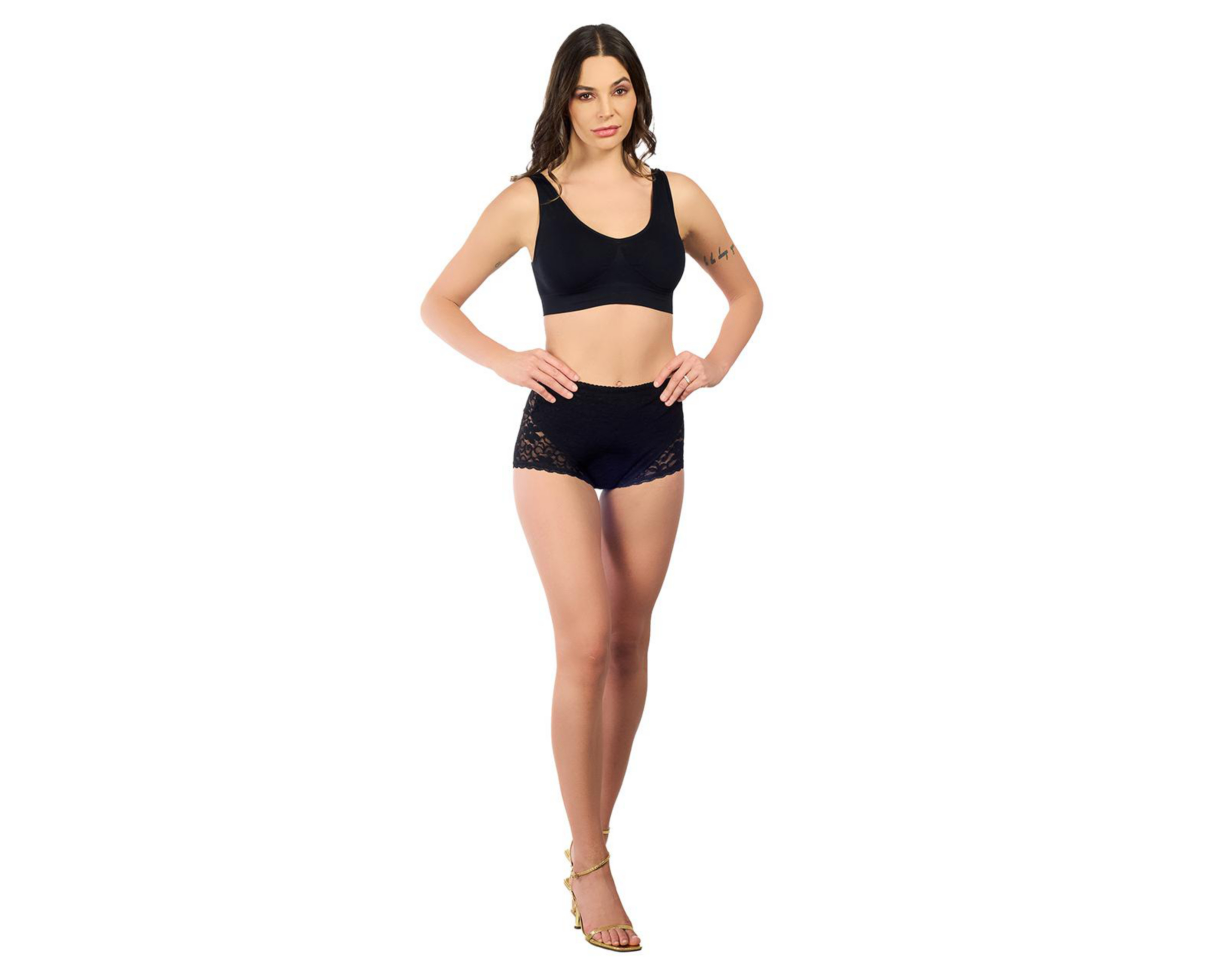 Foto 1 | Pantaleta con Control Bravezza de Encaje para Mujer