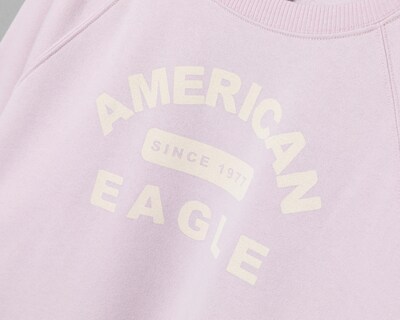 Foto 3 | Sudadera American Eagle Lila Estampada