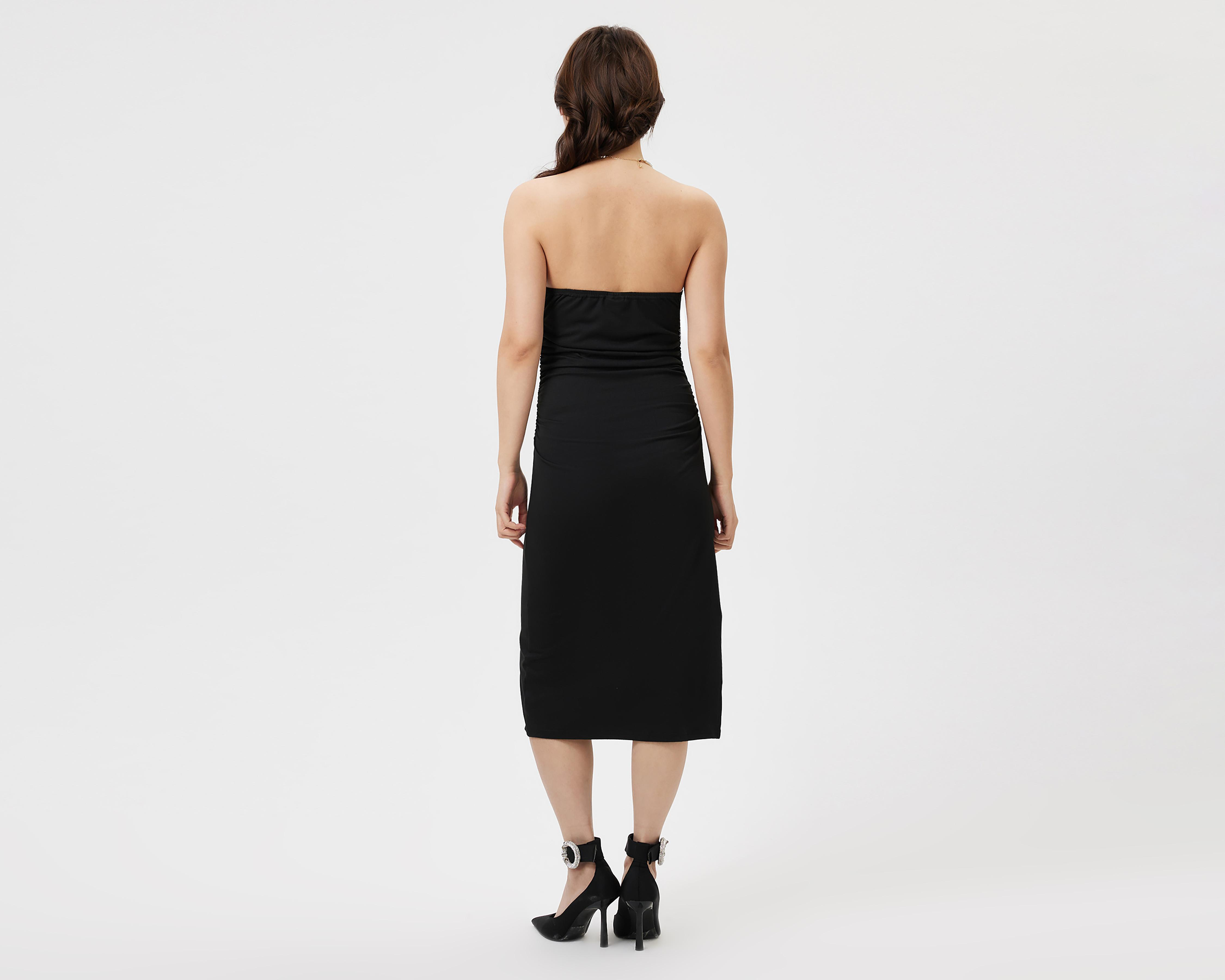 Foto 4 pulgar | Vestido Casual Savana Sin Mangas Negro