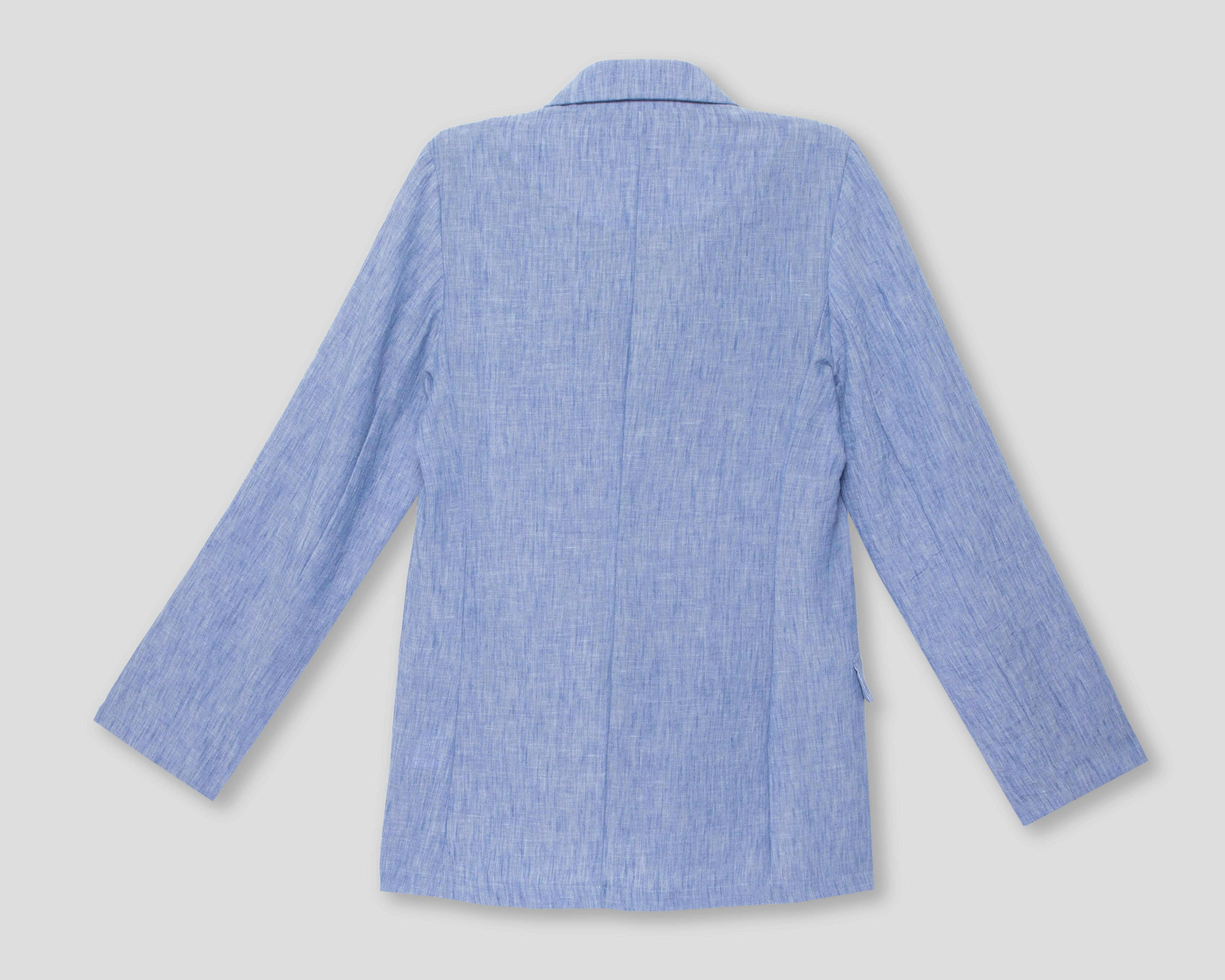Foto 3 pulgar | Blazer Azul Strona para Mujer
