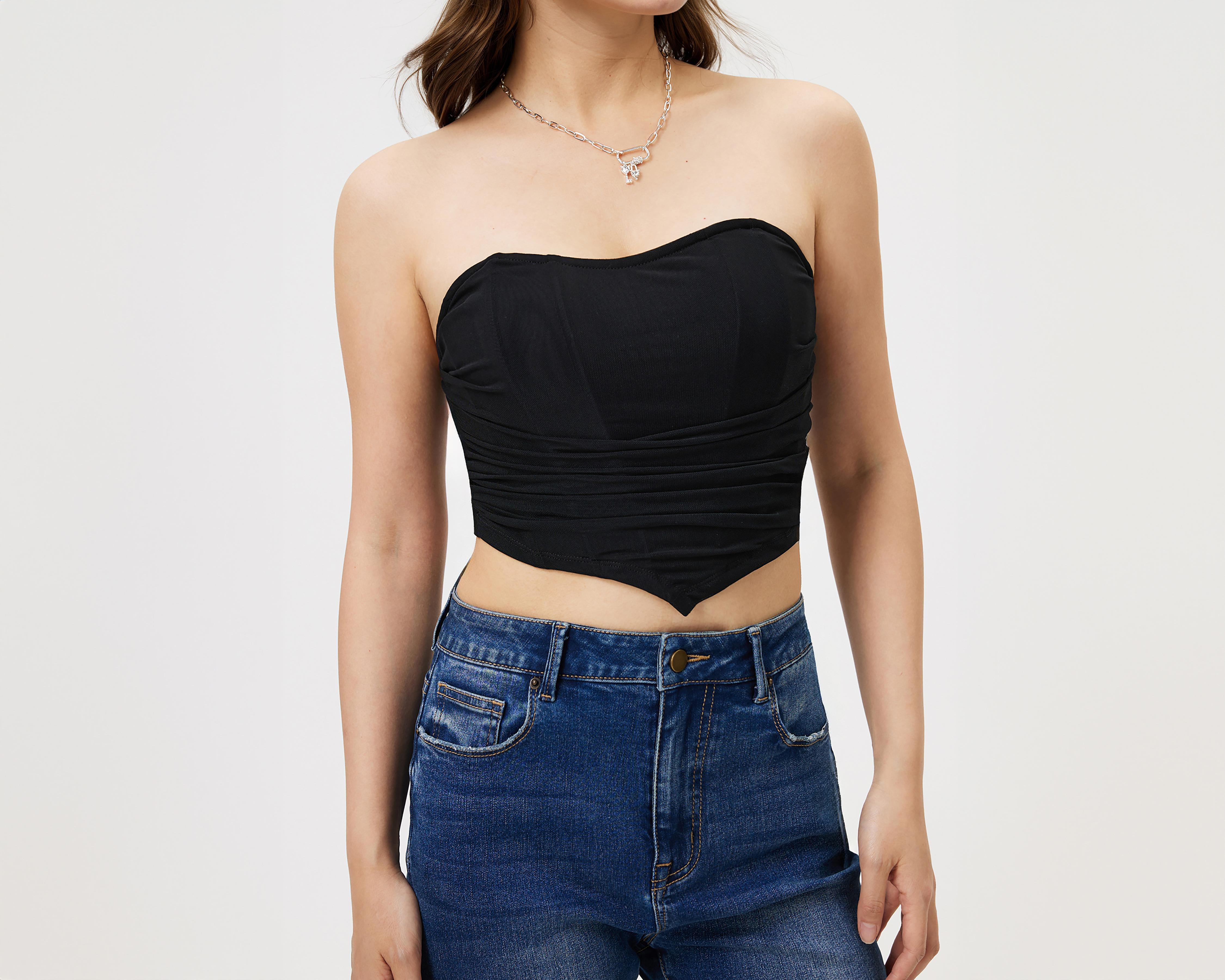 Foto 3 | Blusa Strapless Savana para Mujer