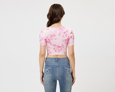 Foto 3 | Blusa Savana Manga Corta con Cordón para Mujer