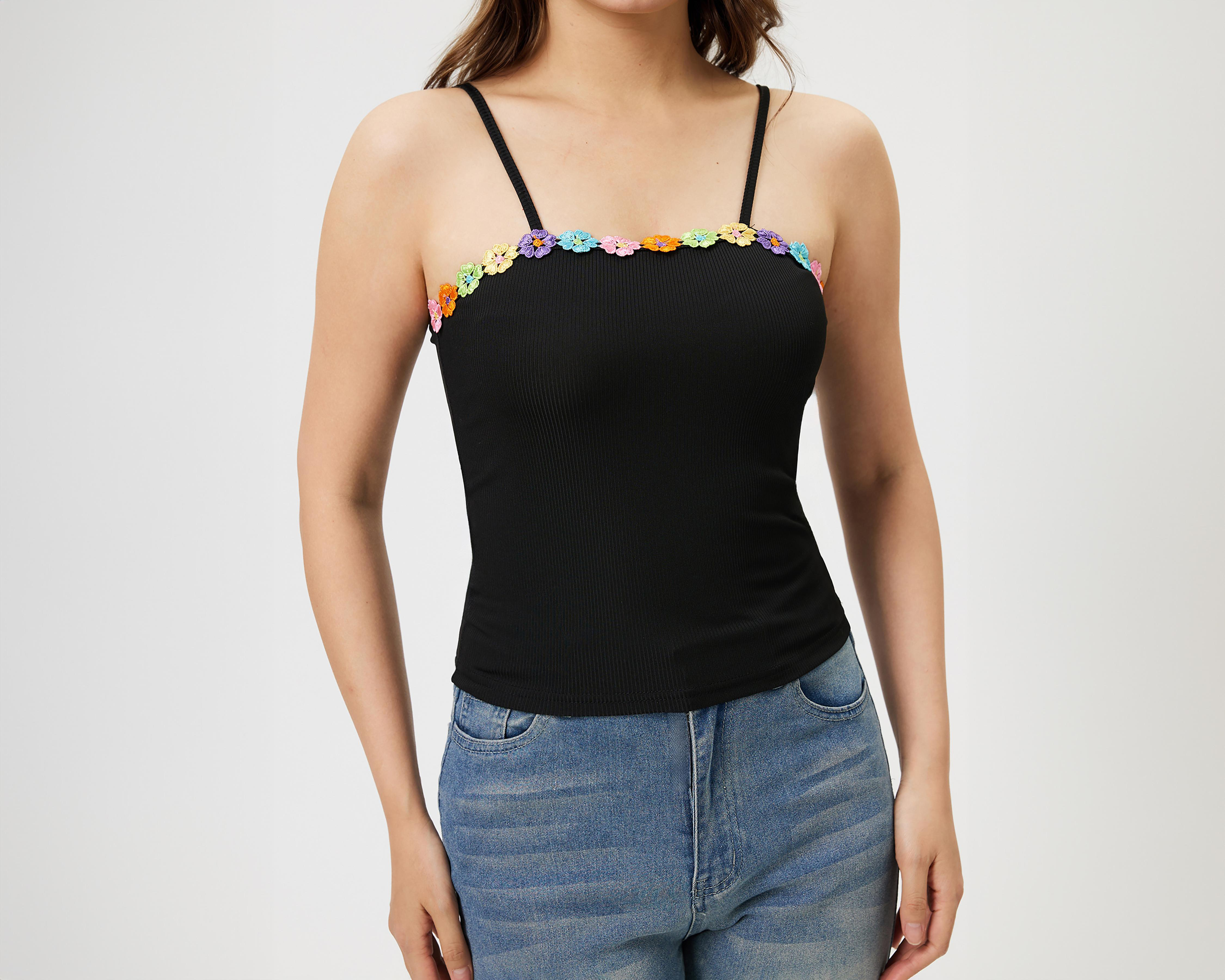 Foto 5 pulgar | Crop Top Savana de Tirantes para Mujer